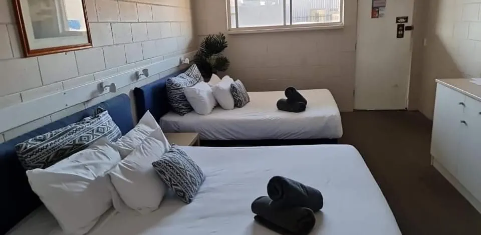 Bed in Motel Wellington Wodonga