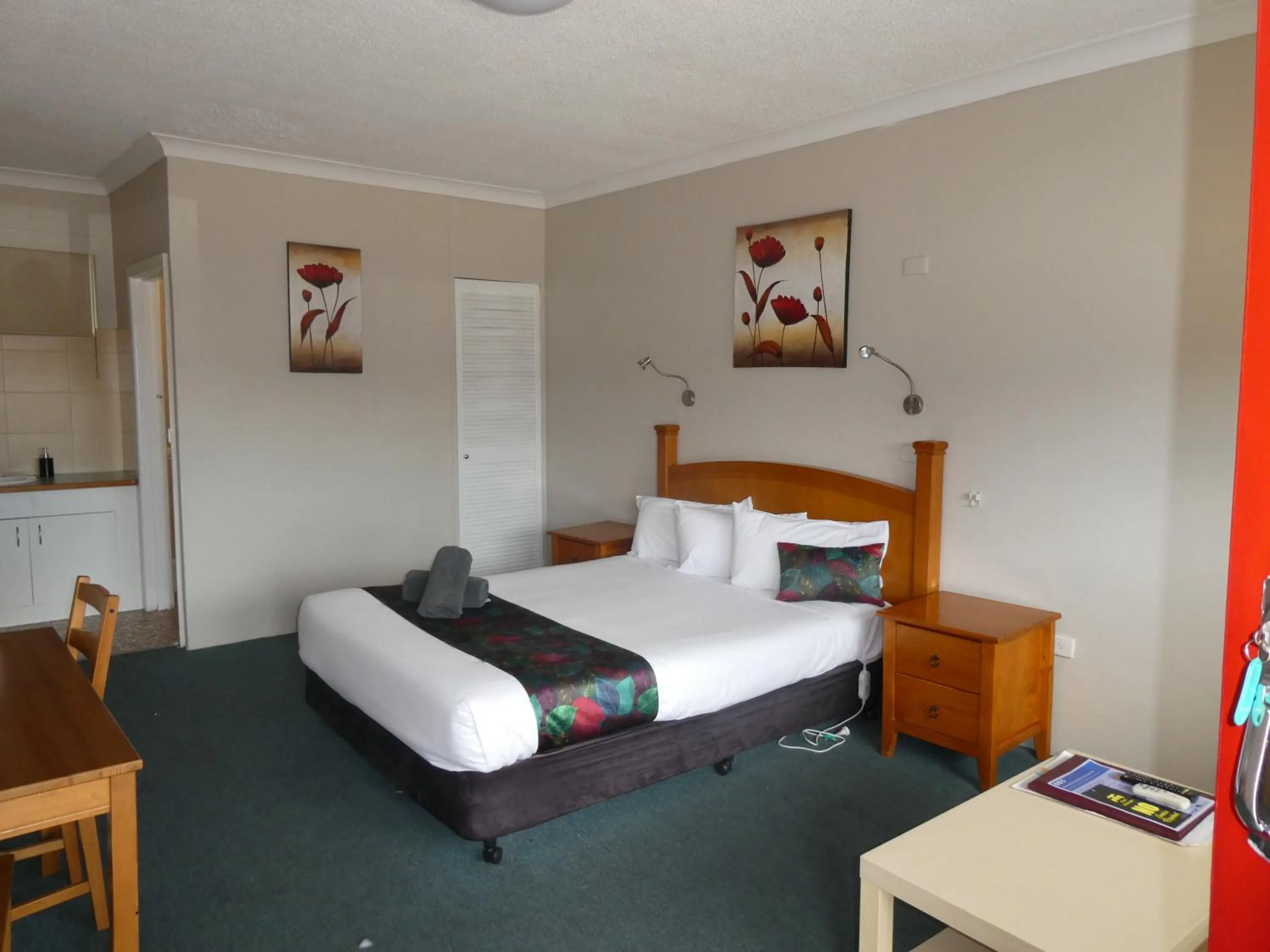Bed in Motel Wellington Wodonga
