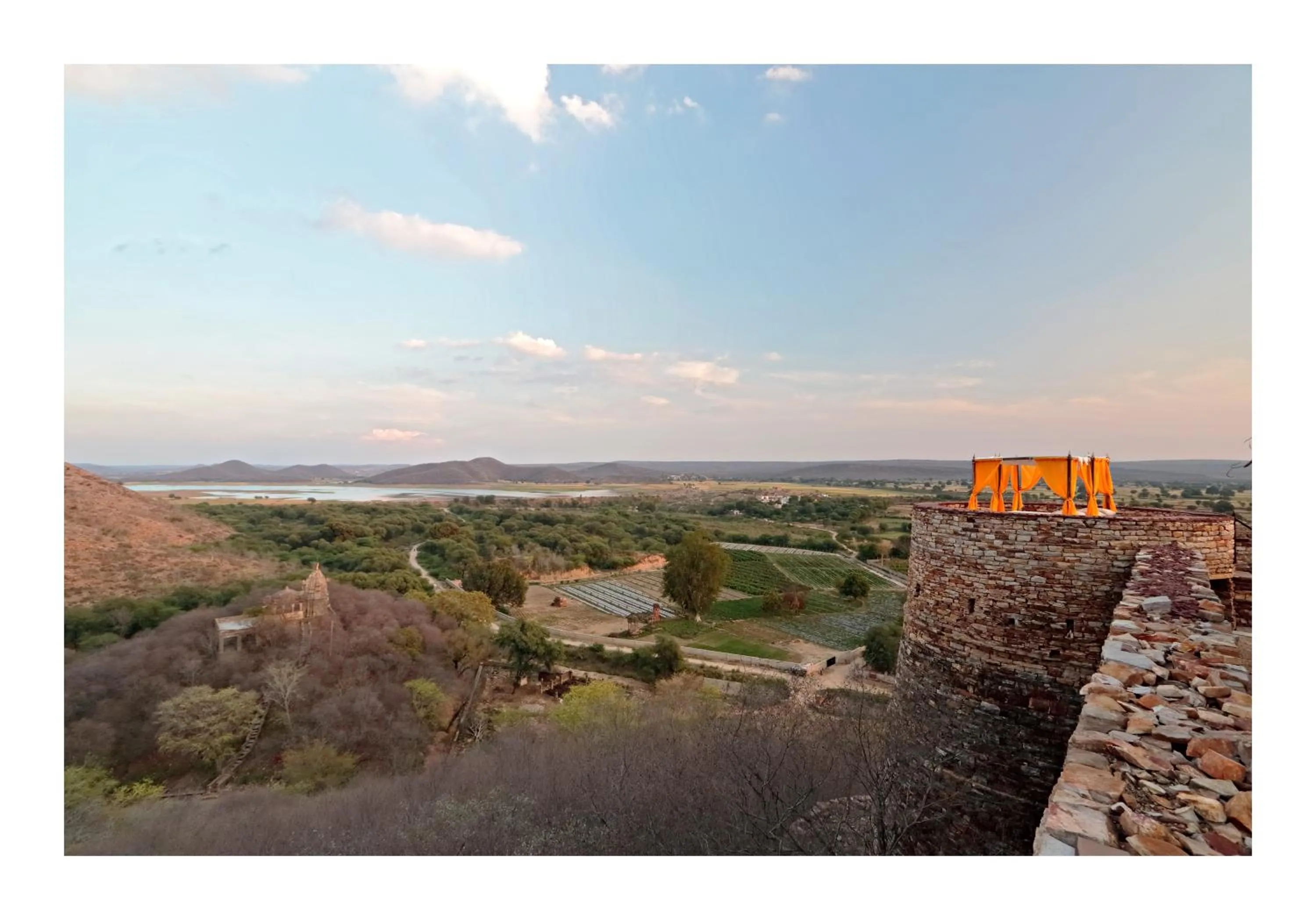 Natural landscape in Ramathra Fort