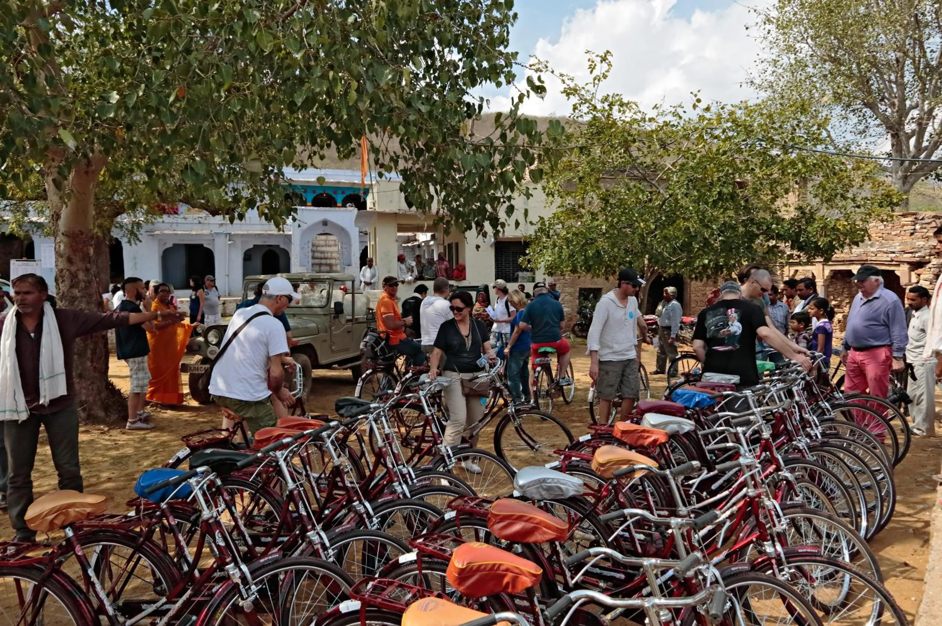 Cycling in Ramathra Fort