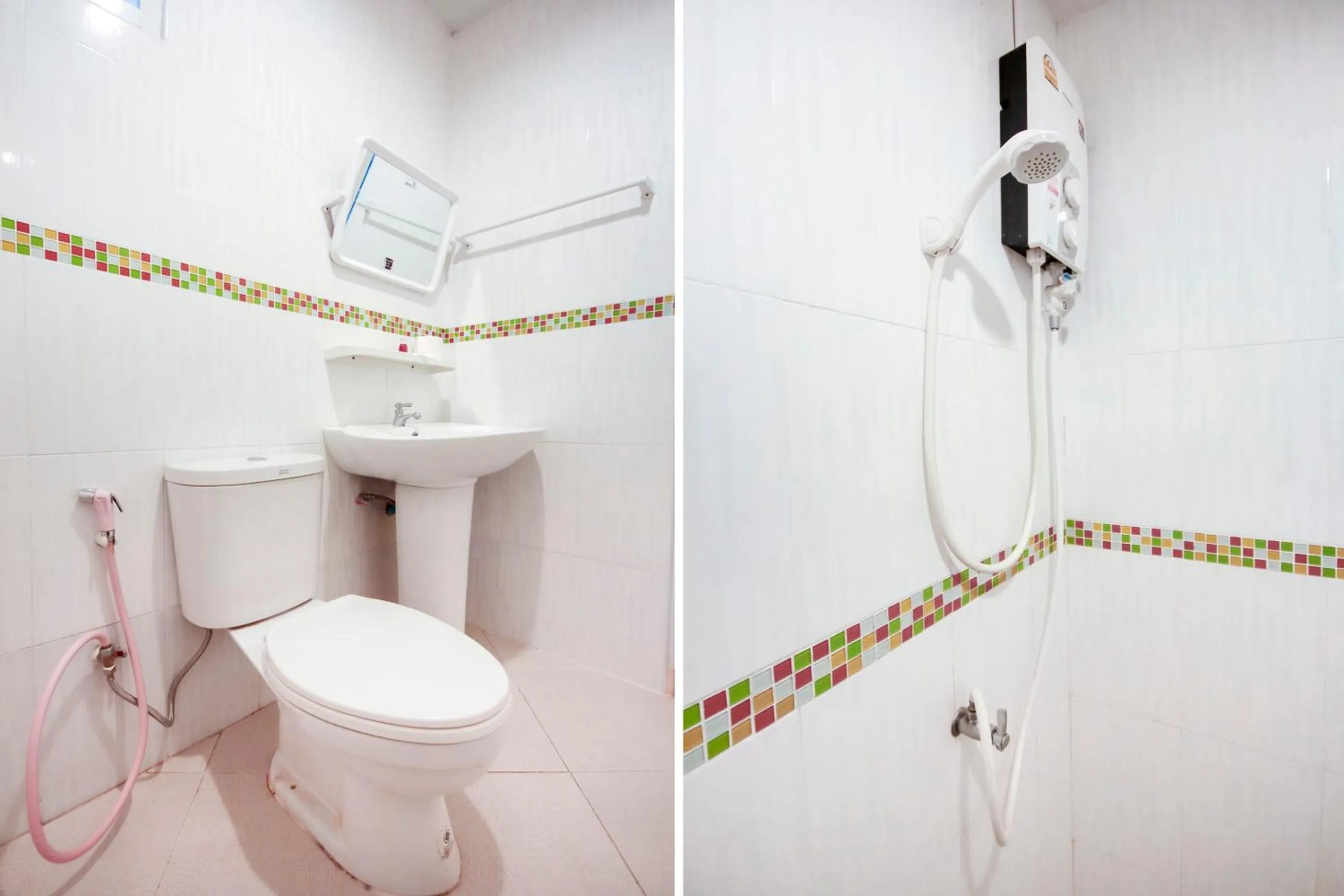 Bathroom in OYO 1120 The Royhanna Beach Home