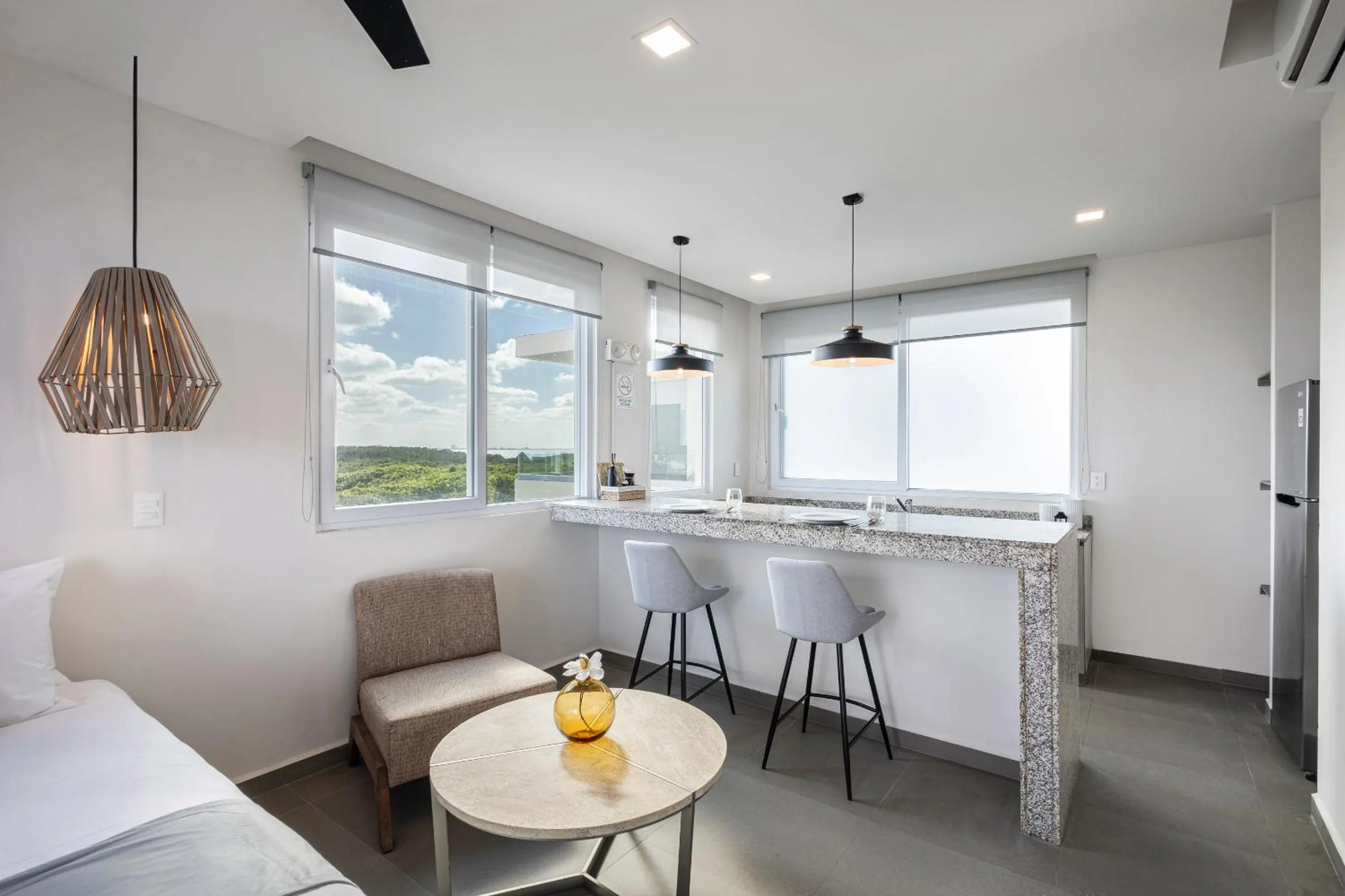 Bed in Azulea Isla Mujeres Hotel