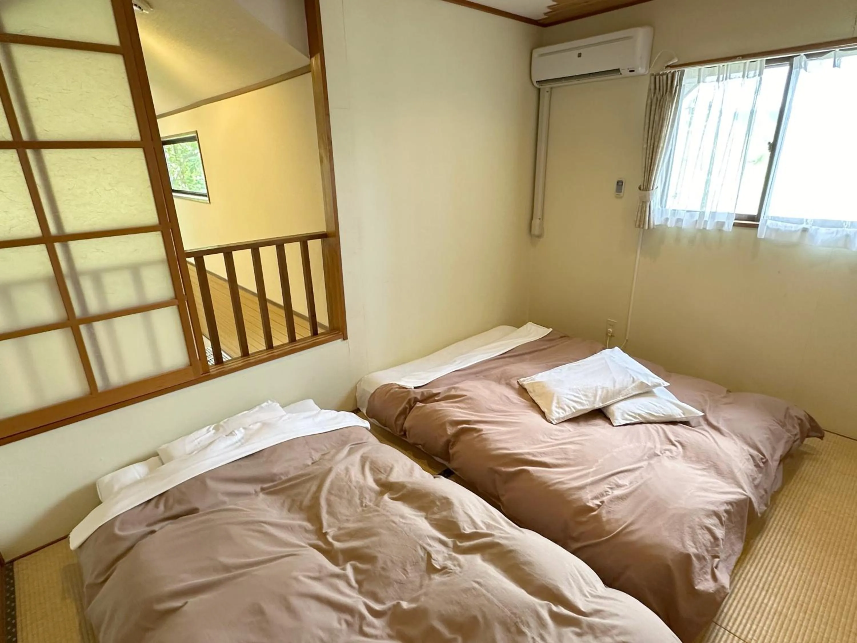 Bedroom, Bed in Nature Cottage Akabeko