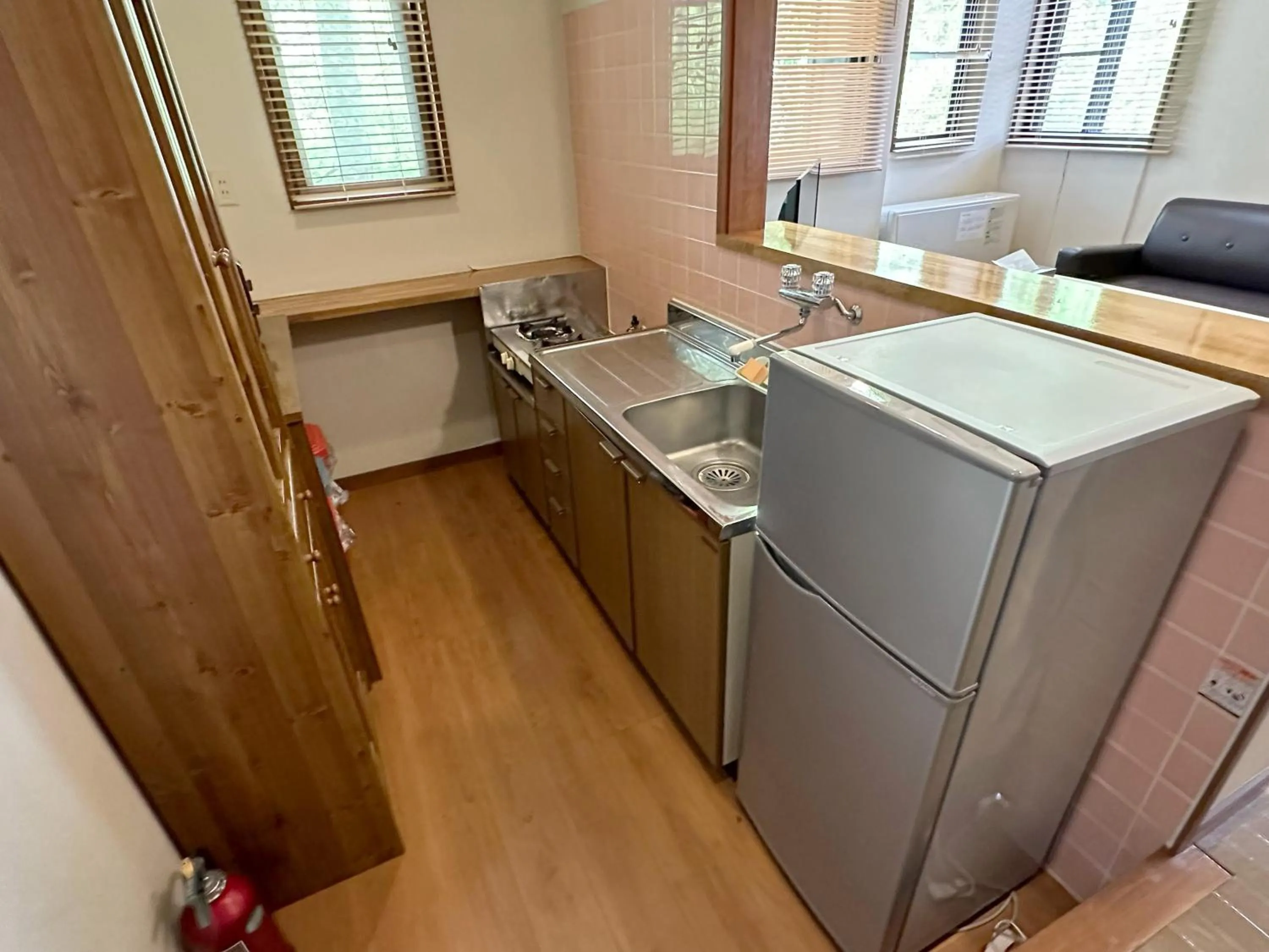 Kitchen or kitchenette in Nature Cottage Akabeko