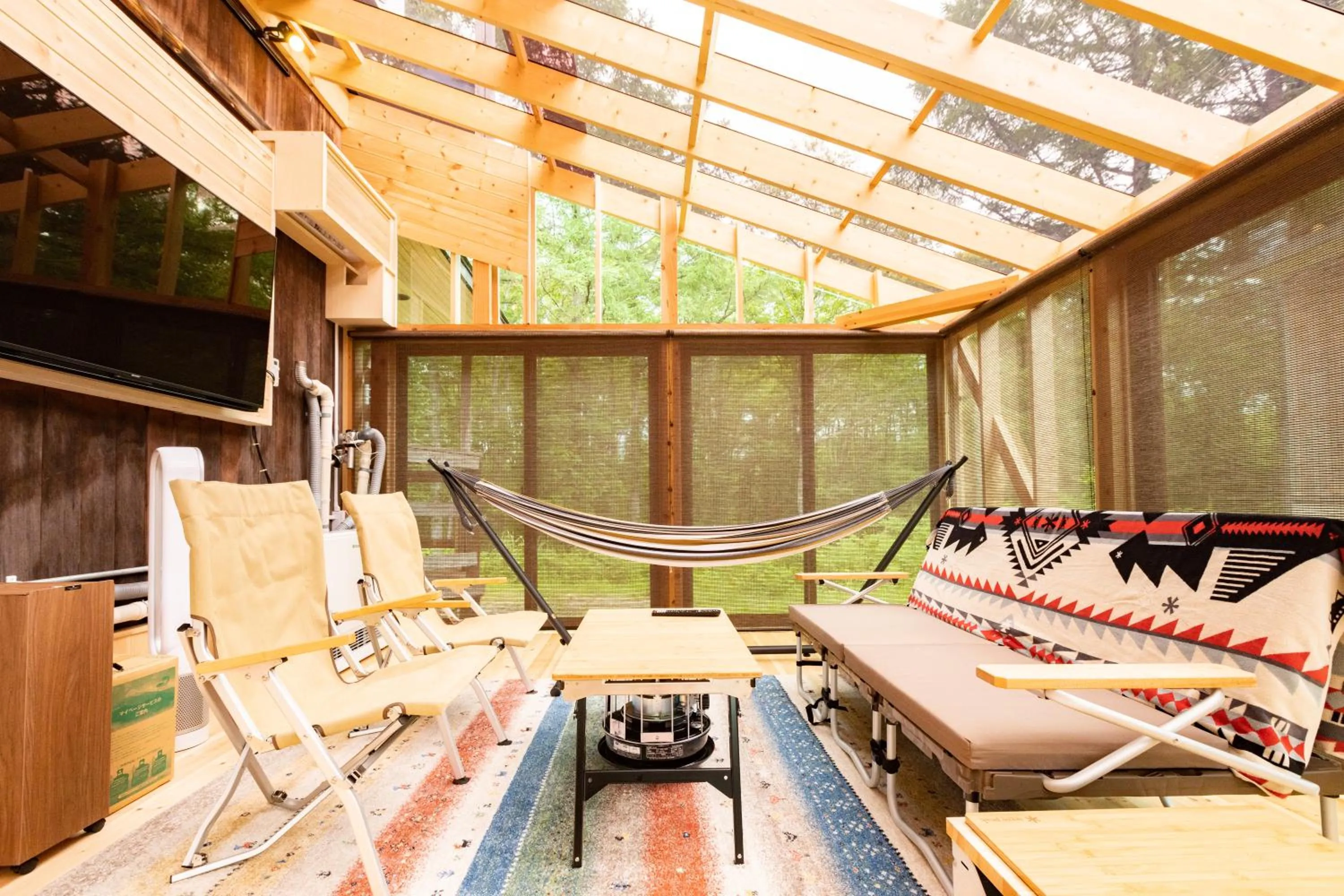 Balcony/Terrace in Nature Cottage Akabeko
