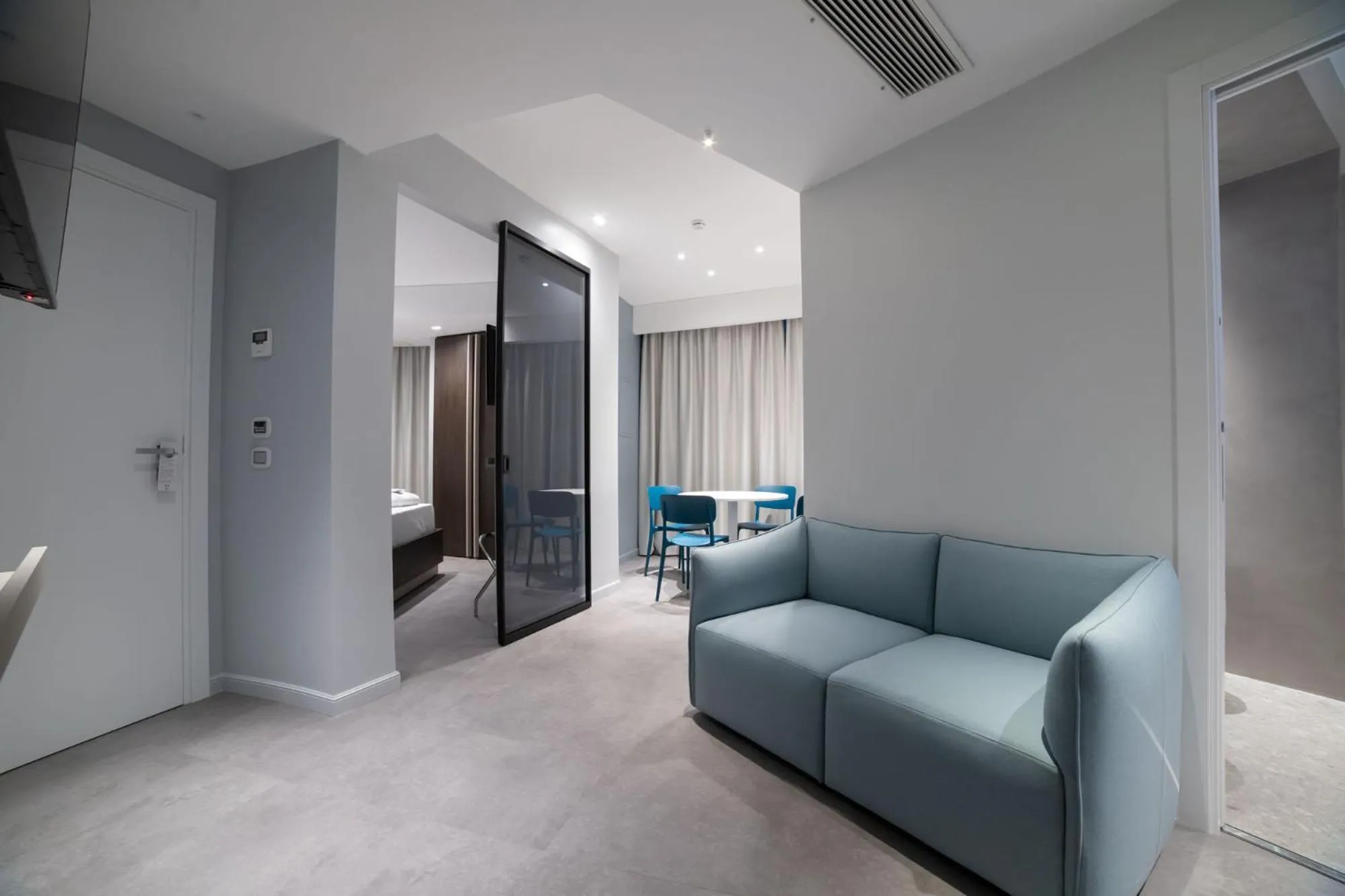 Seating area in Marconi Hotel