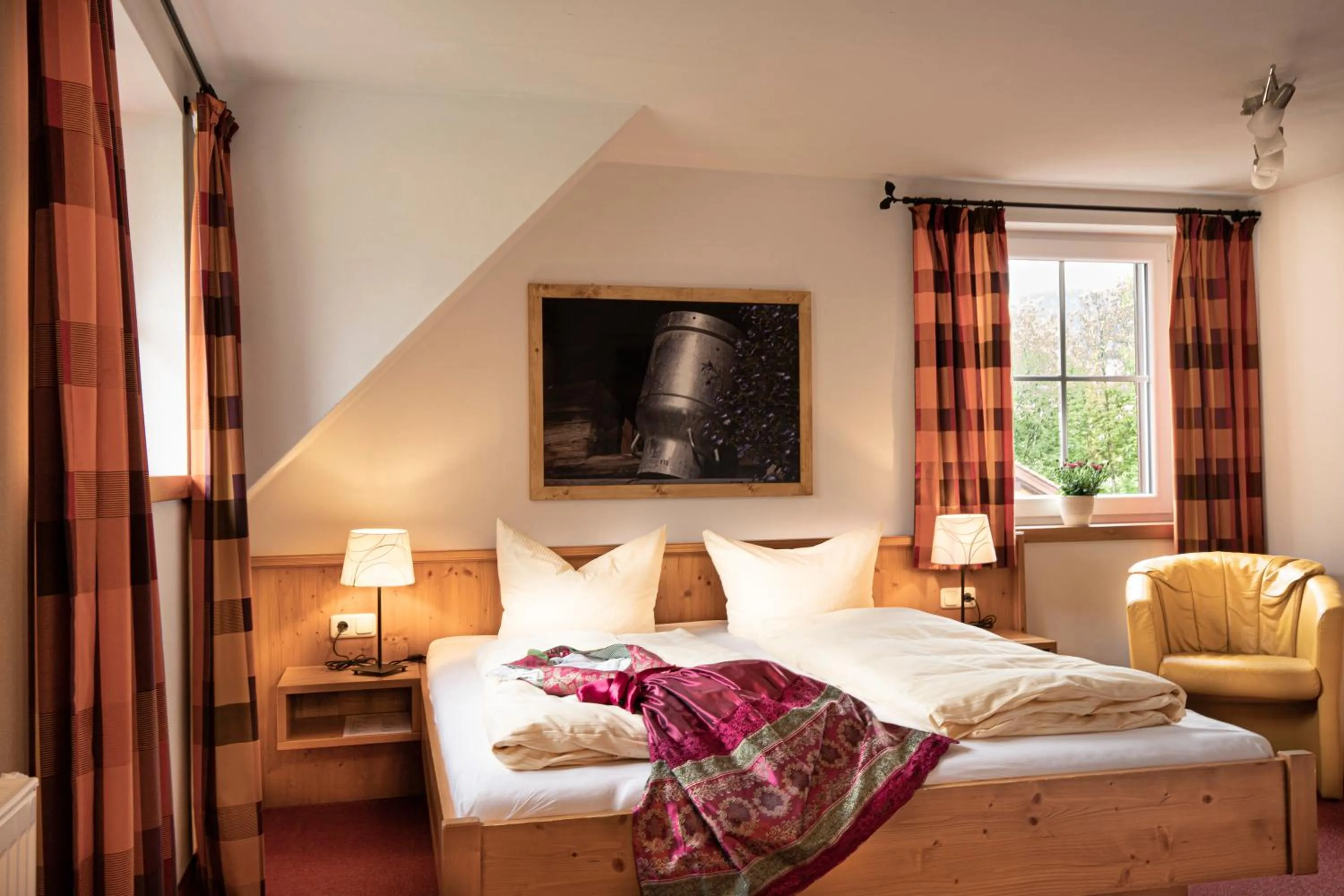 Bed in Hotel-Gasthof Der Wiesengrund