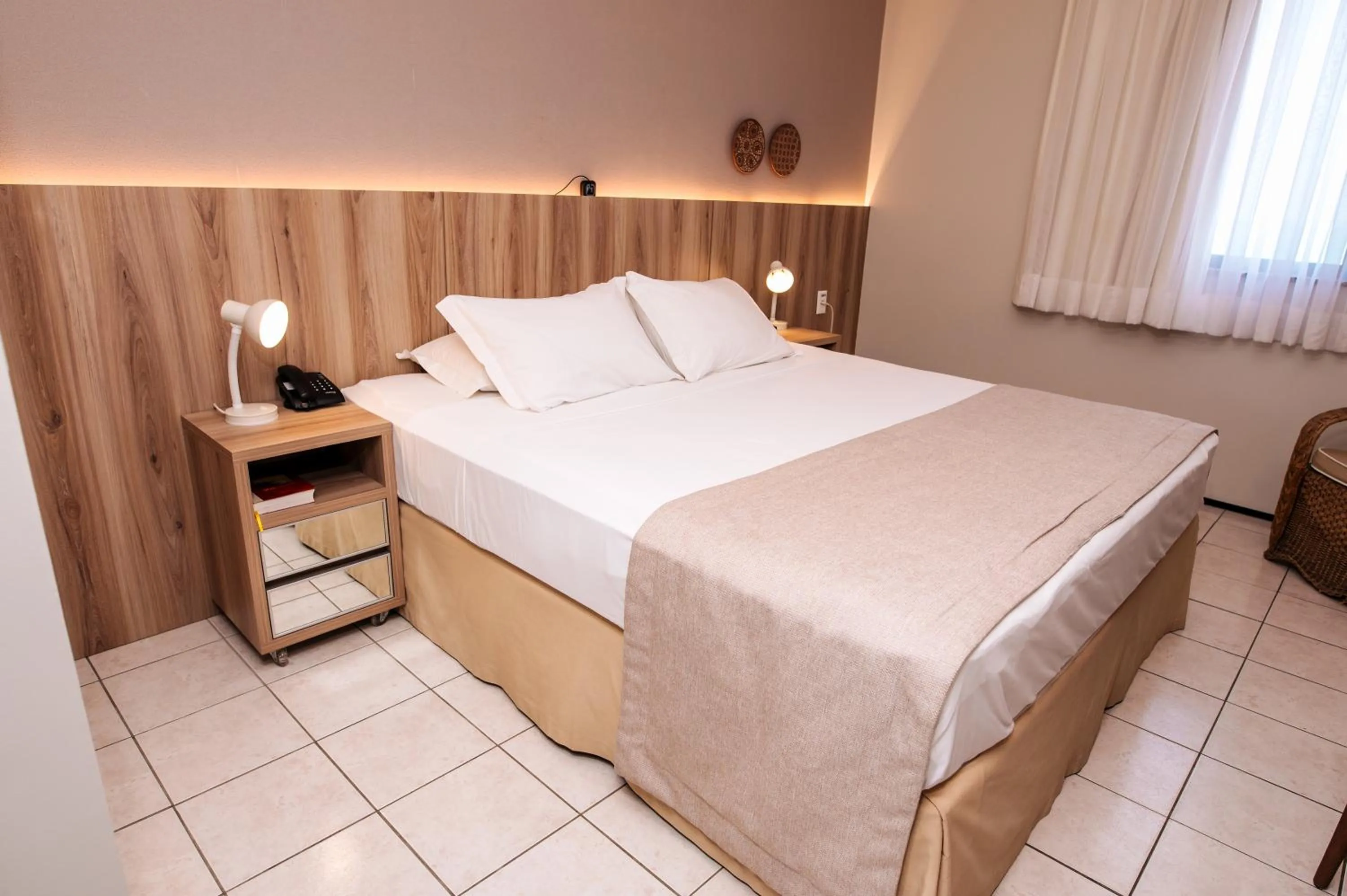 Bed in Hotel Sonata de Iracema