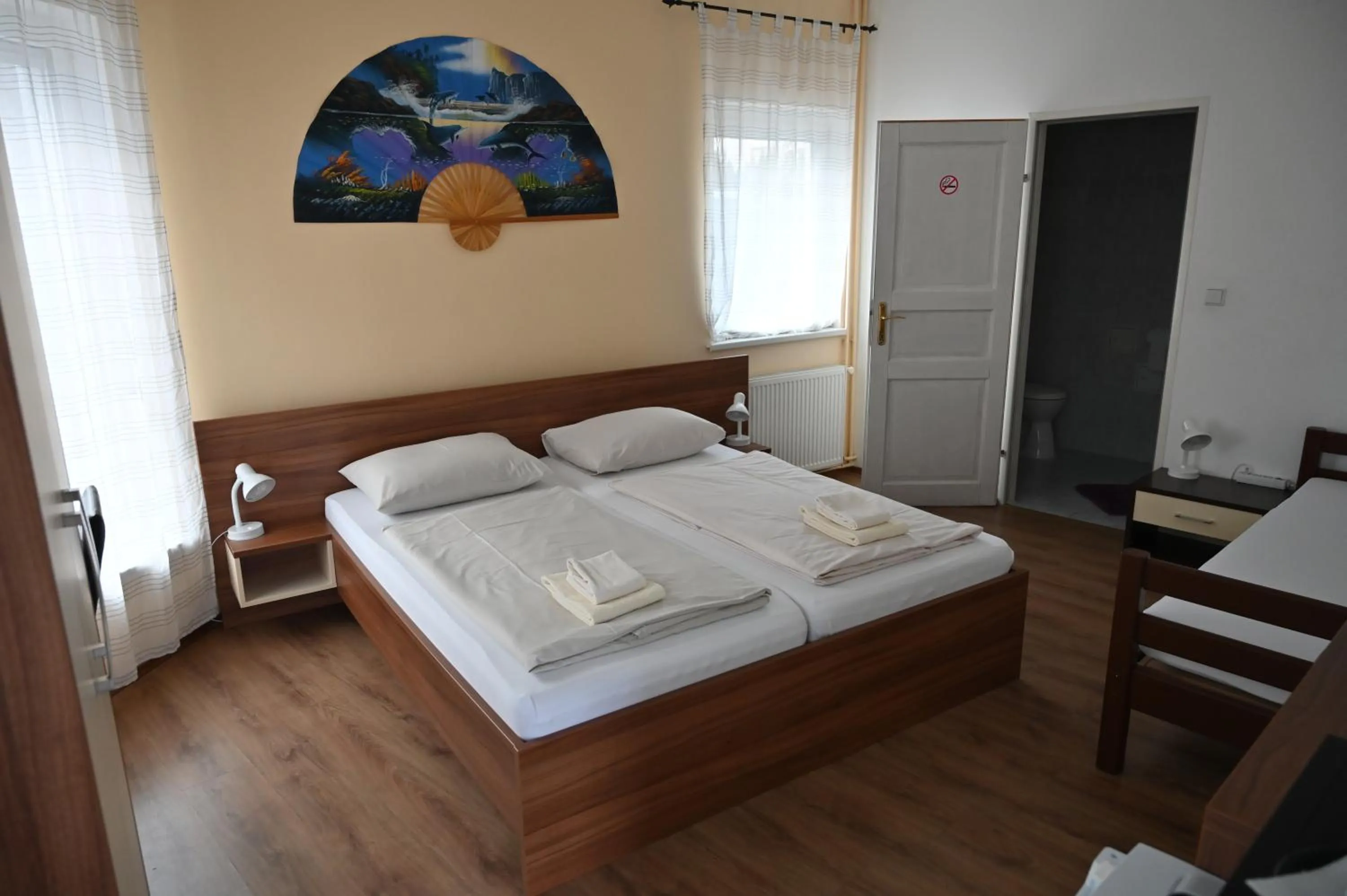Bed in Pension Haus Nova