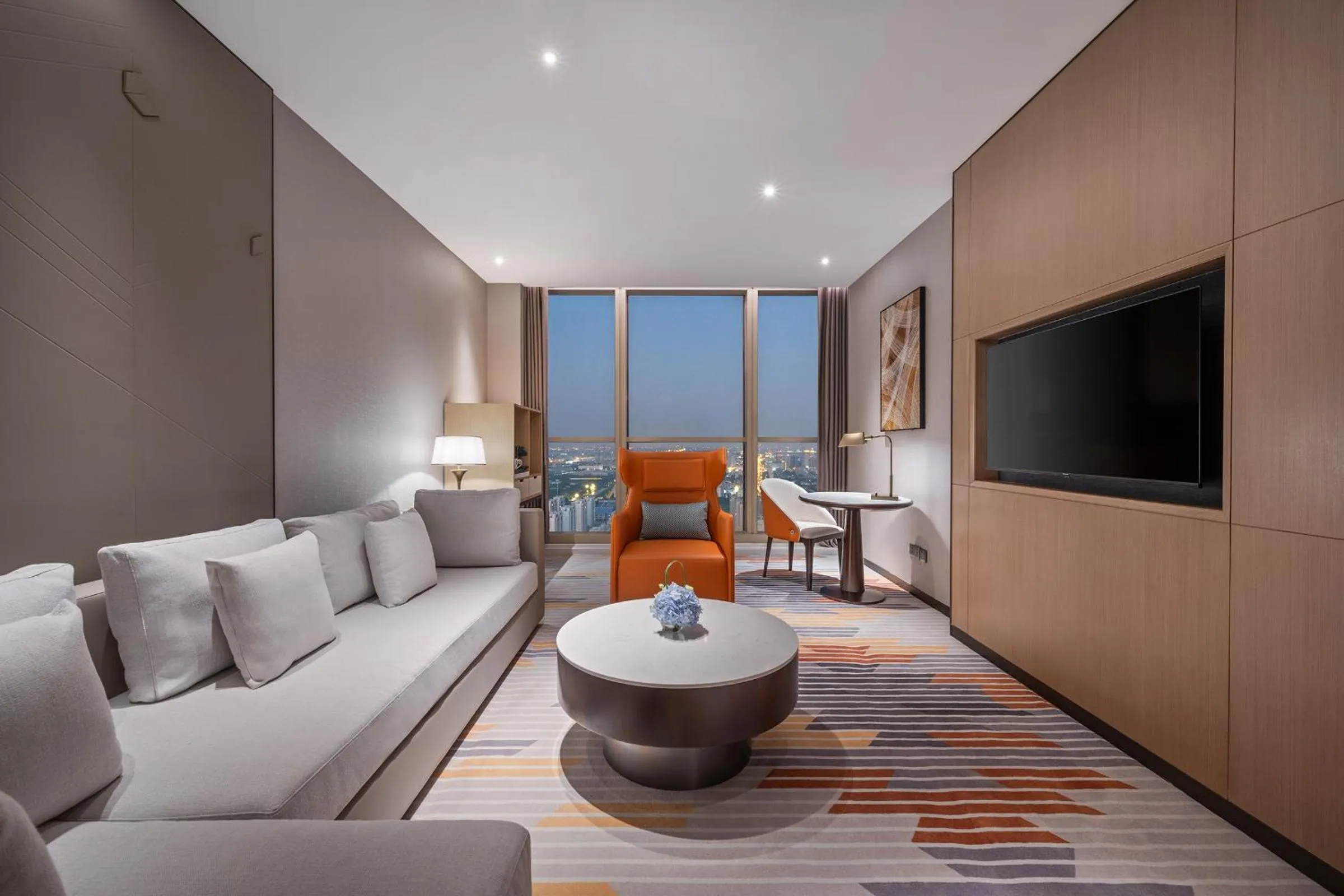 Living room in The Qube Hotel Shanghai Qingpu