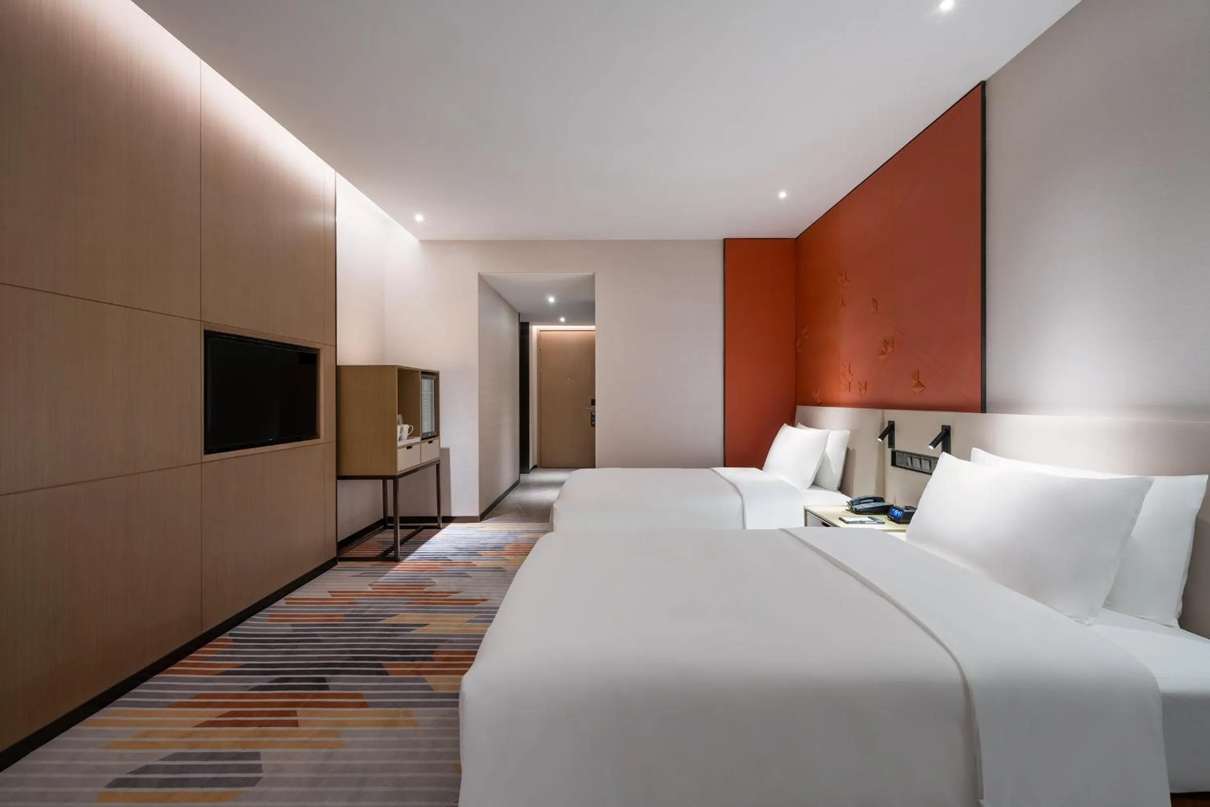 Bedroom in The Qube Hotel Shanghai Qingpu