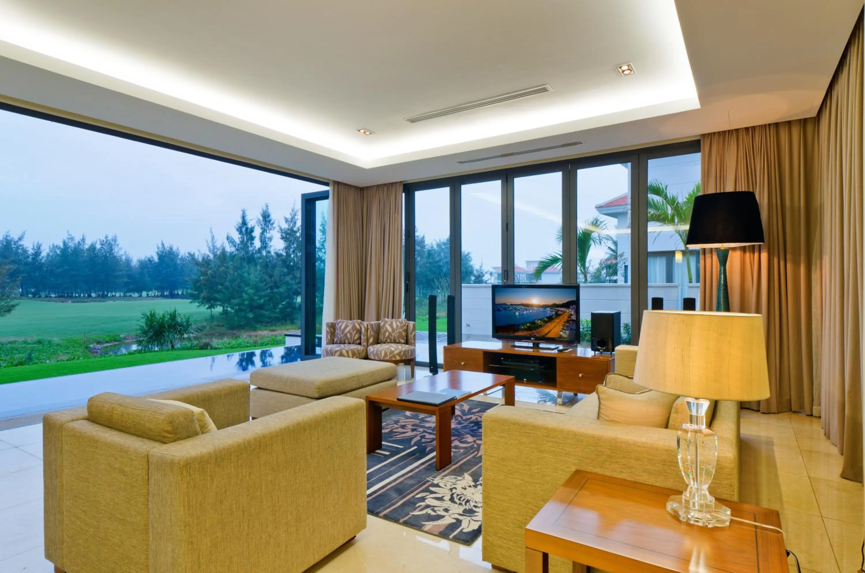 Living room in The Ocean Resort Danang