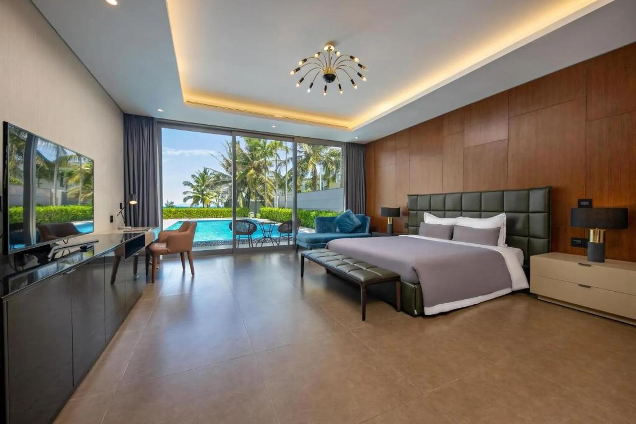Bed in The Ocean Resort Danang