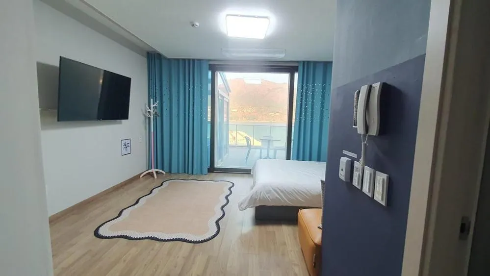 Bed in Geoje Theview Kids Poolvilla