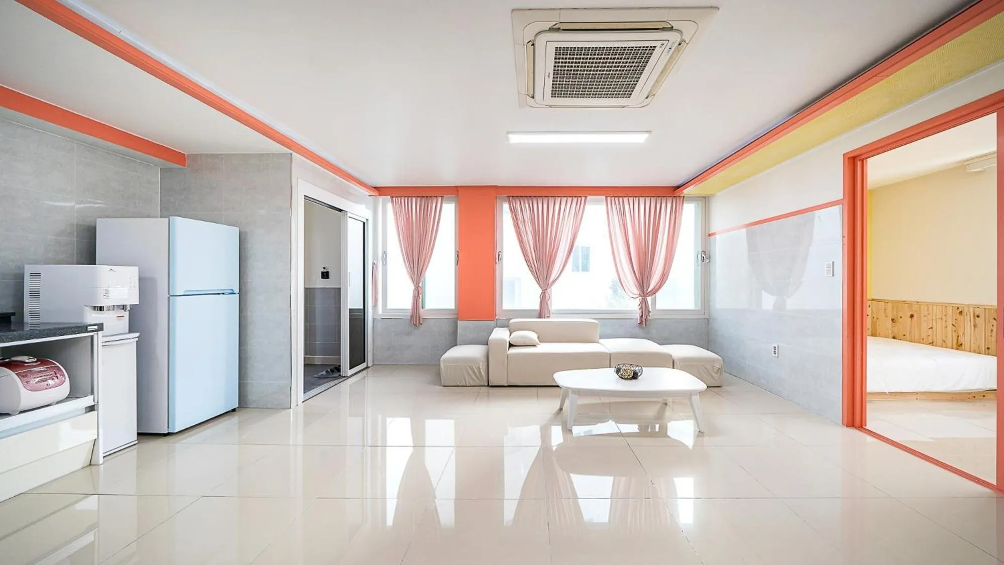 Bed in Geoje Memory Kidspoolvilla