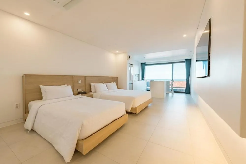 Bed in Pohang Case Poolvilla
