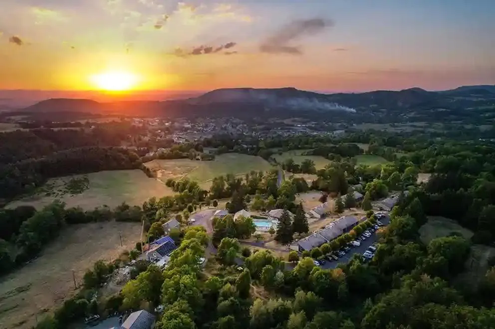 Bird's eye view in VVF Haute Loire Saint-Julien-Chapteuil