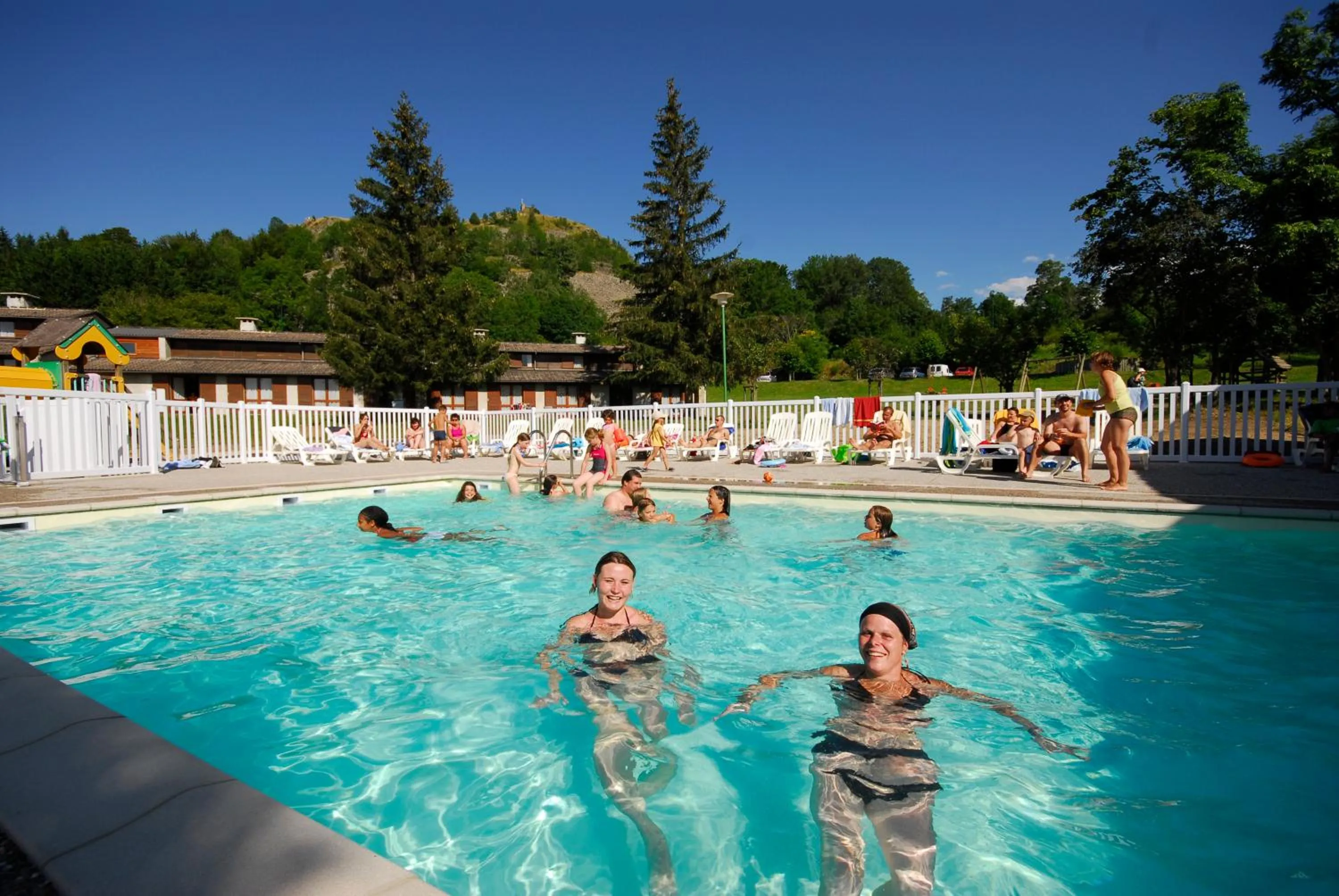 Swimming pool in VVF Haute Loire Saint-Julien-Chapteuil