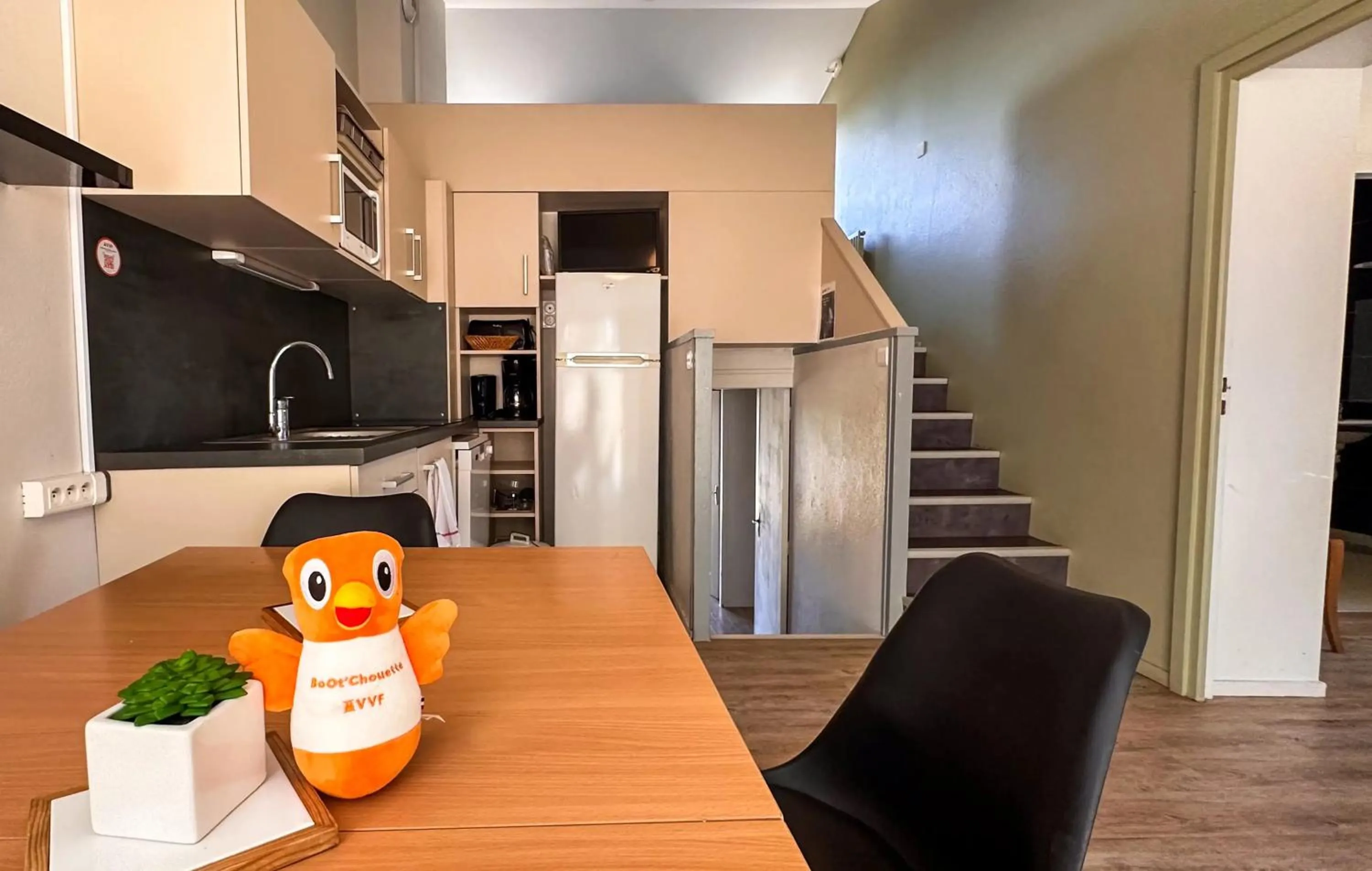 Kitchen or kitchenette in VVF Haute Loire Saint-Julien-Chapteuil