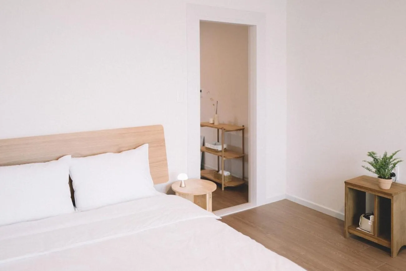 Bed in Namhae Doojip Pension