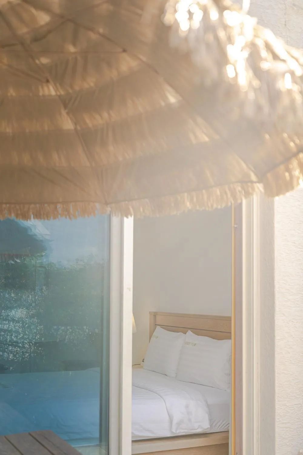 Bed in Jeju Aewolae Hyuyang Pension