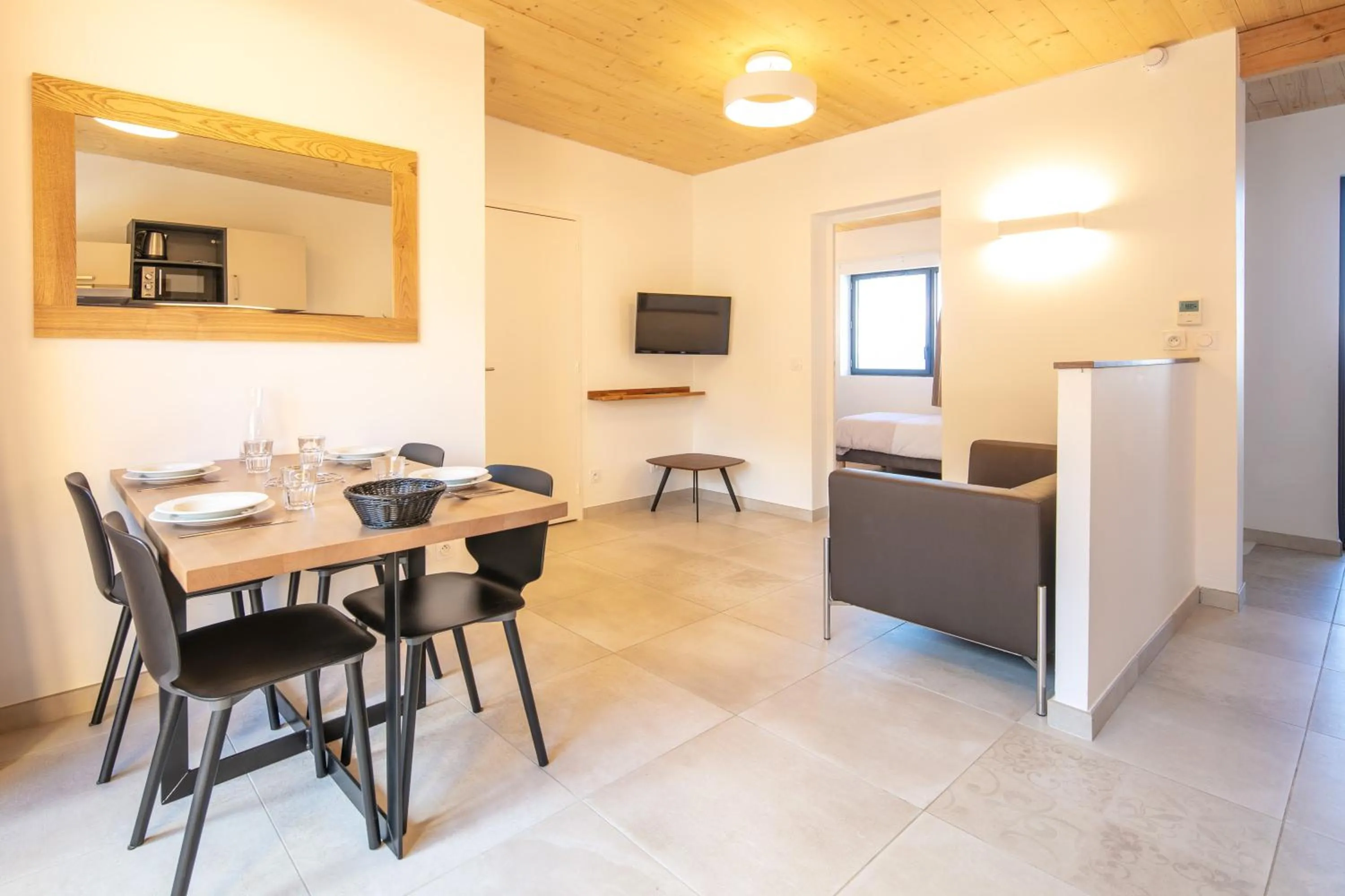 Living room in VVF Les 7 Laux Massif de Belledonne