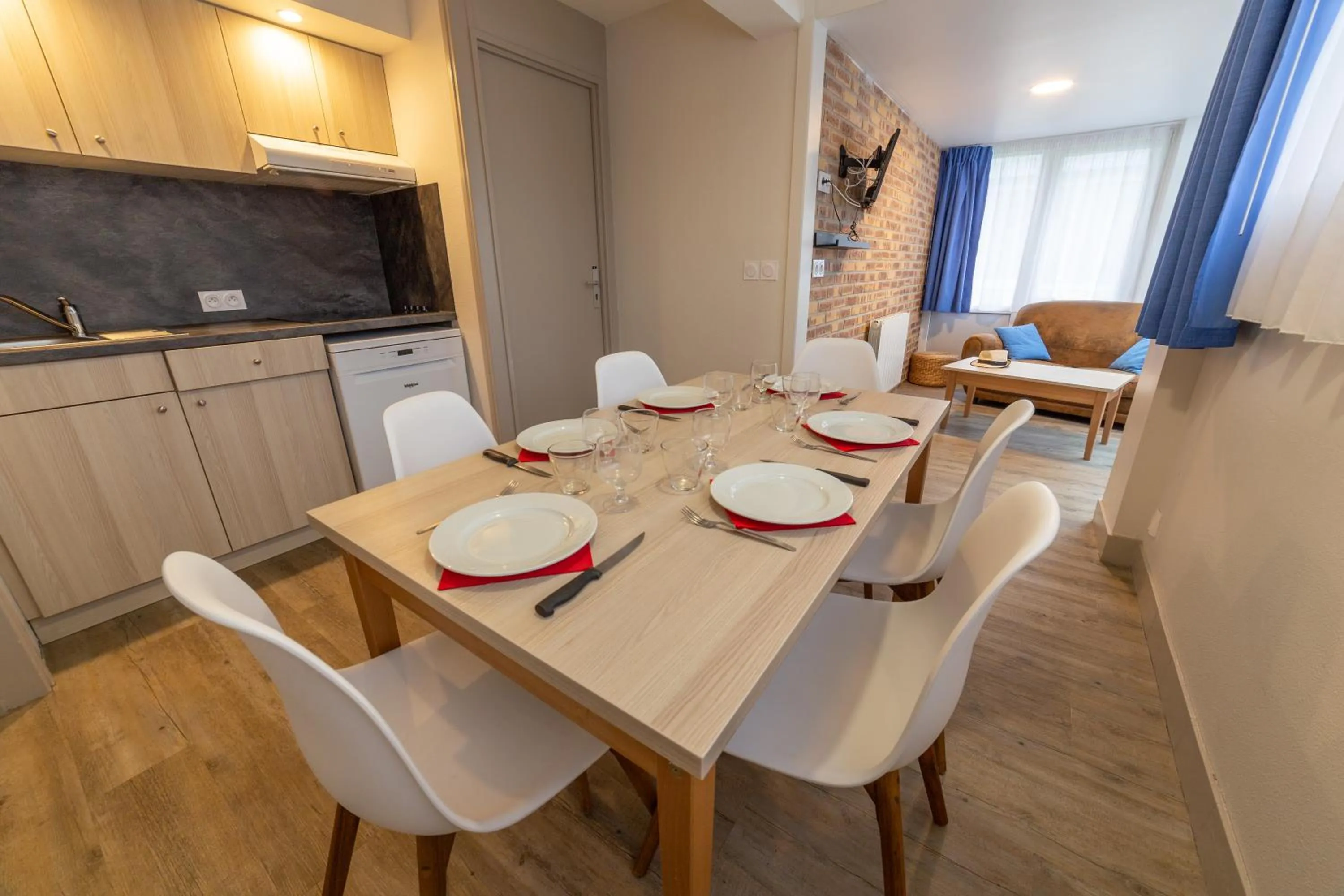 Dining area in VVF Normandie Veules-les-Roses