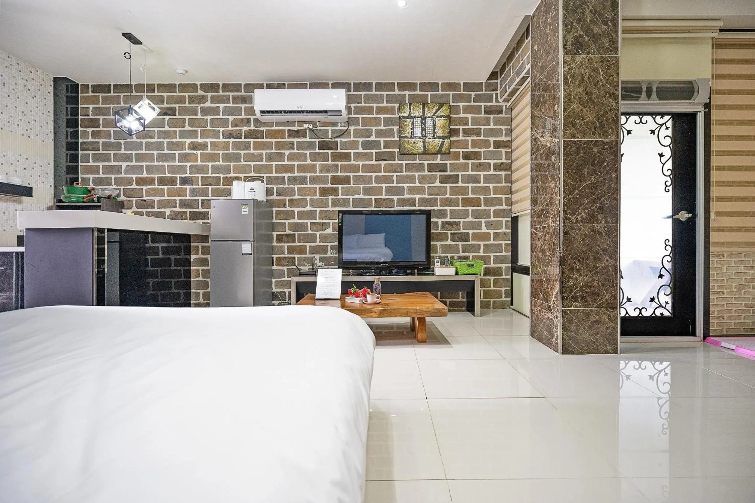 Bed in Kyeongju JS Pet Poolvilla