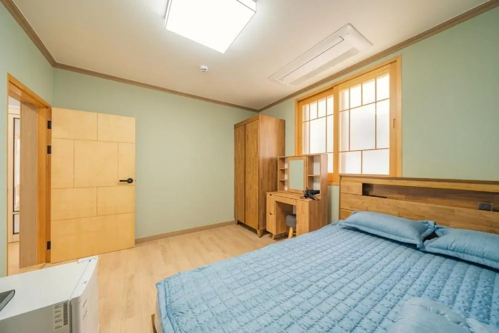 Bed in Sejong Jeonui Guesthouse