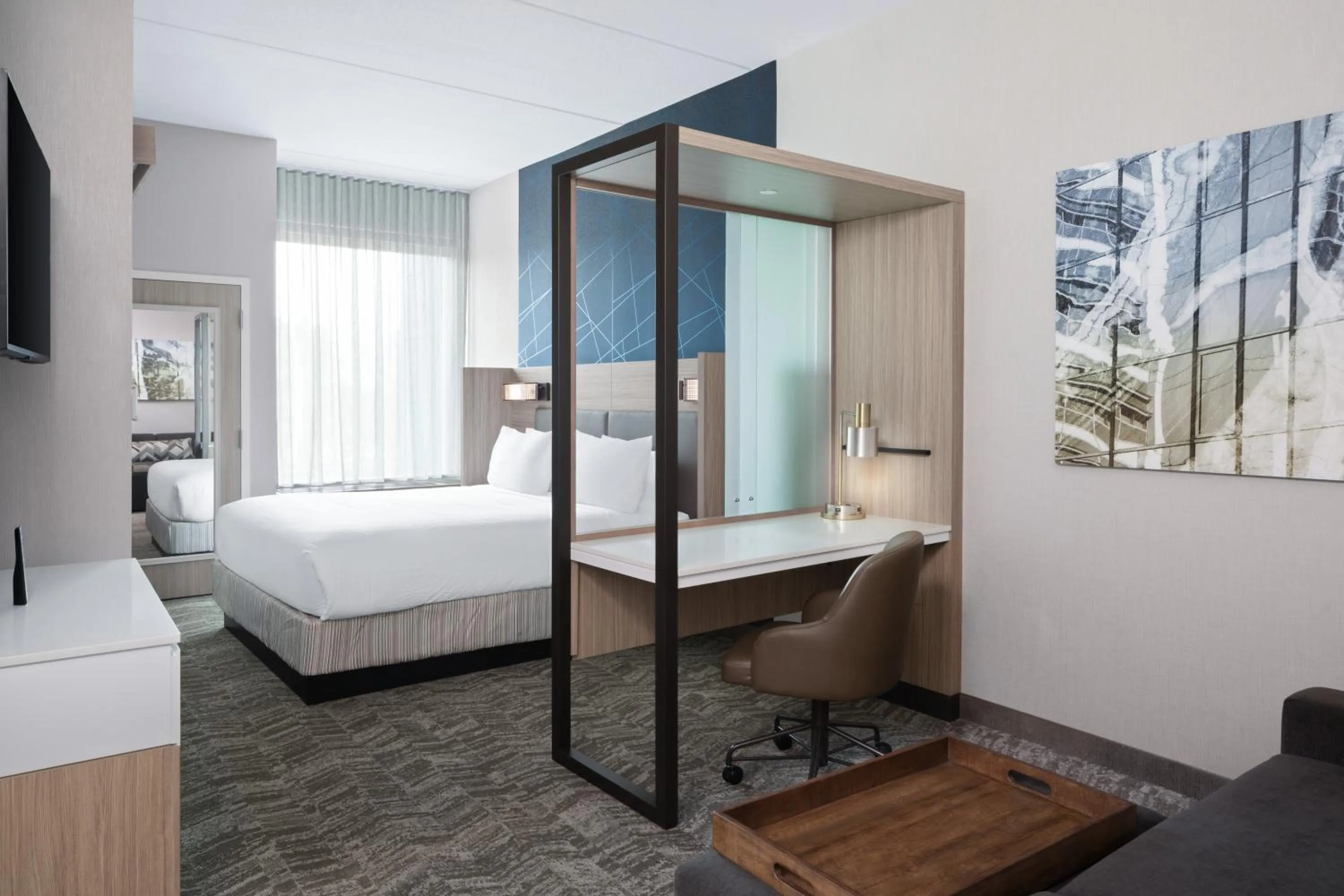 Photo of the whole room, Bed in SpringHill Suites by Marriott Raleigh Garner