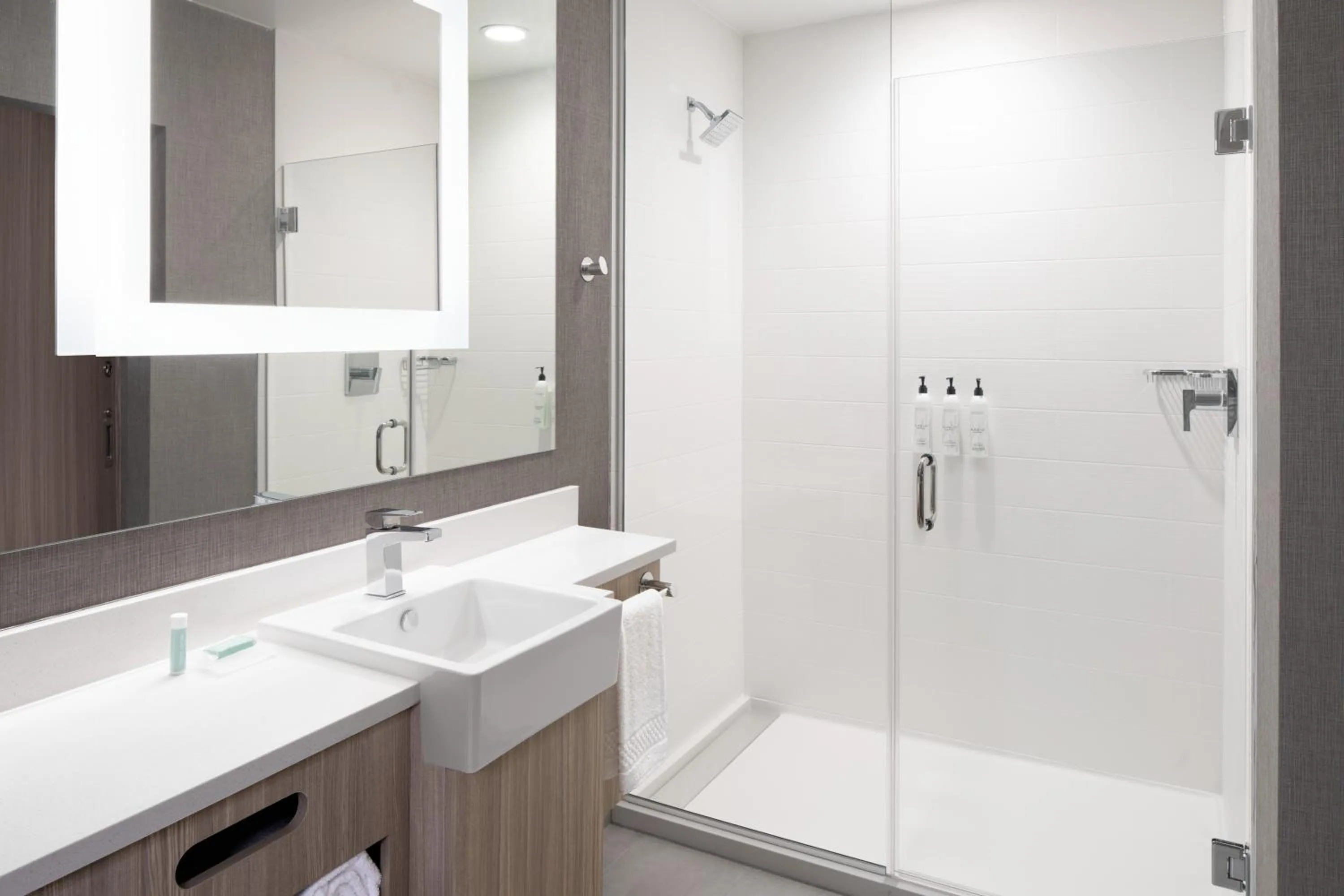 Shower in SpringHill Suites by Marriott Raleigh Garner