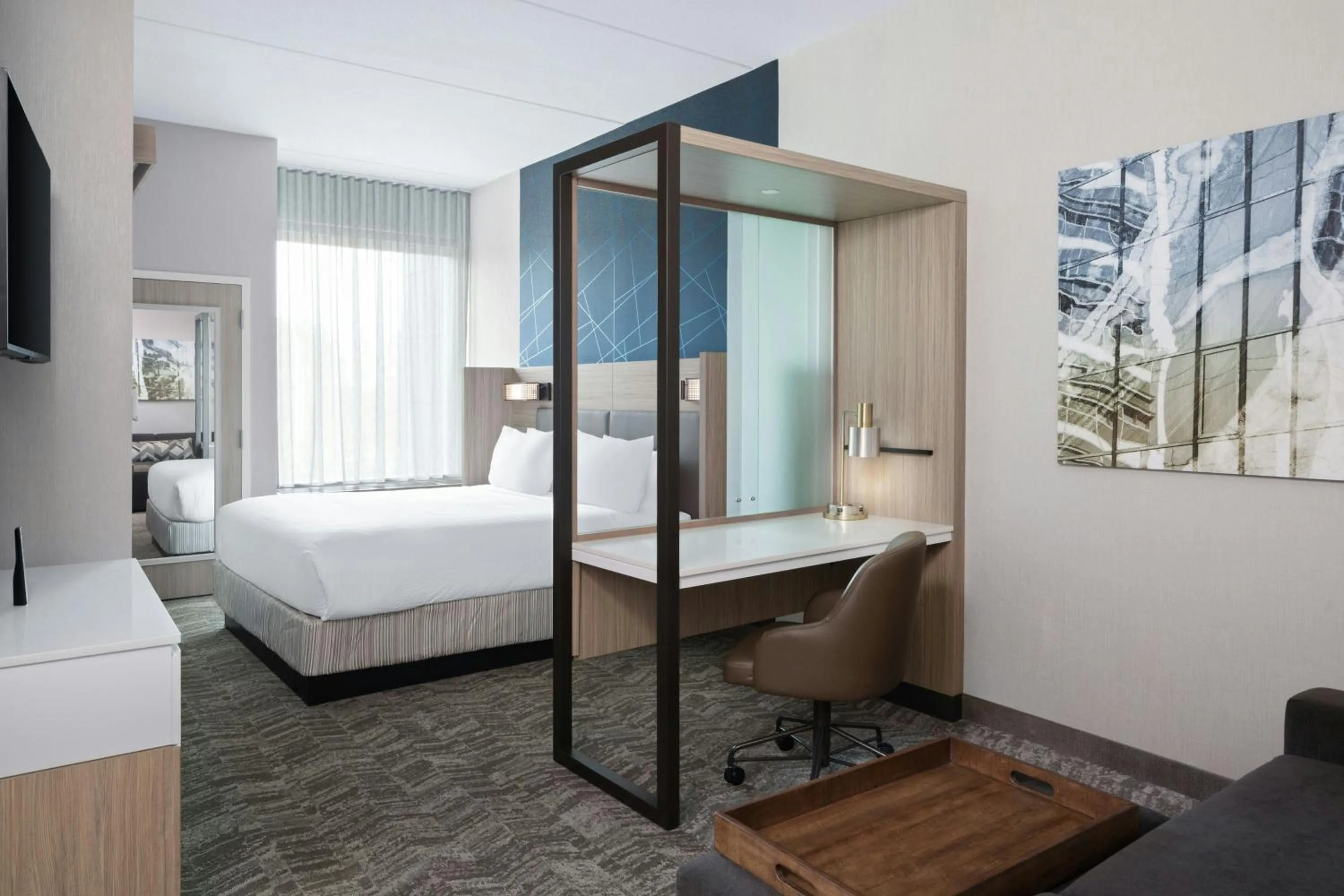 Photo of the whole room, Bed in SpringHill Suites by Marriott Raleigh Garner