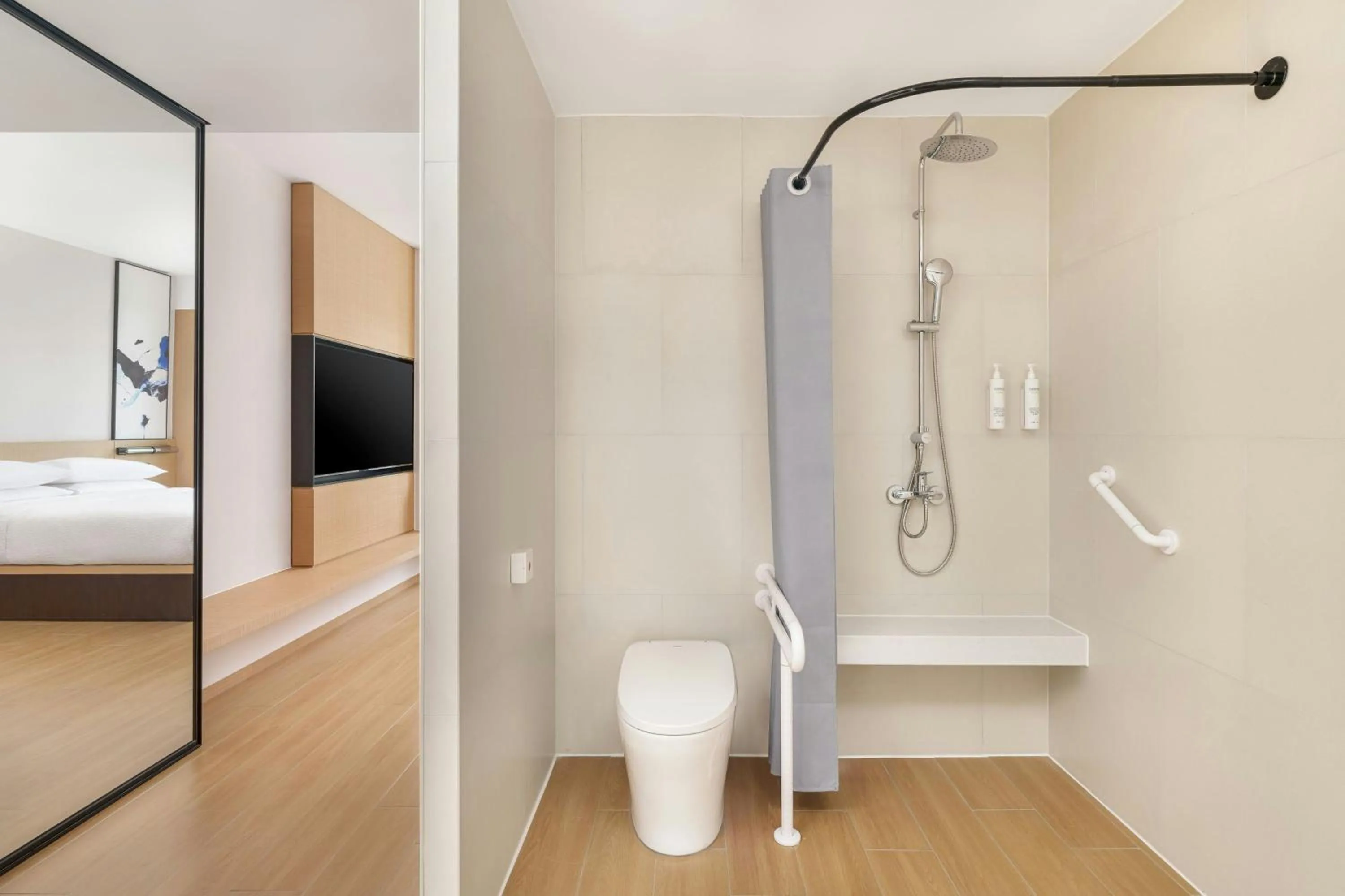 Bathroom, Bed in Fairfield by Marriott Changshu Hi-Tech Zone