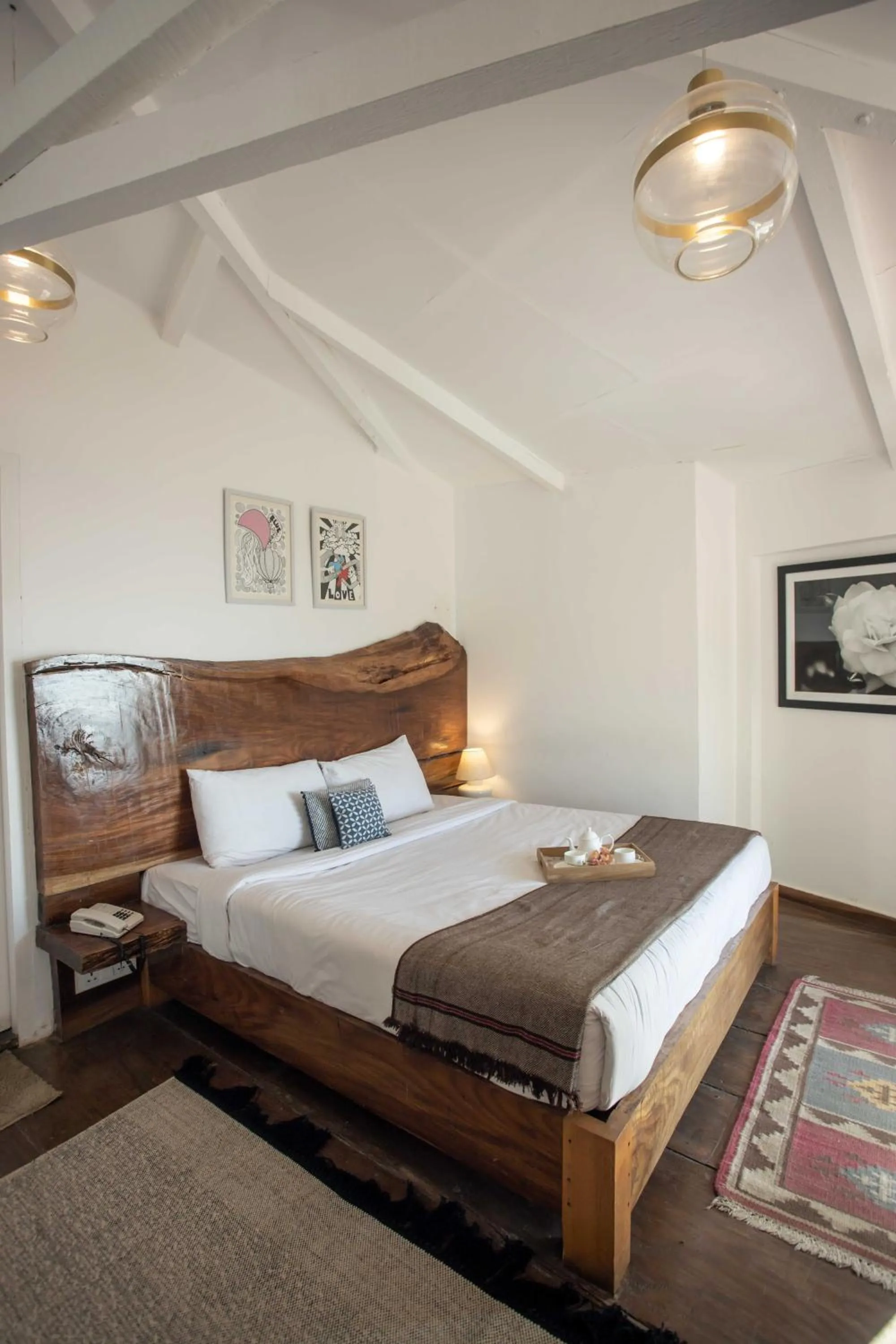 Bedroom, Bed in Seclude Mussoorie, Winterline