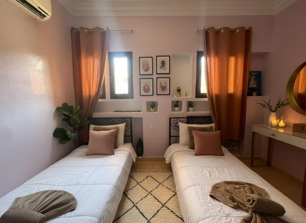 Bed in Atlas Golf resort