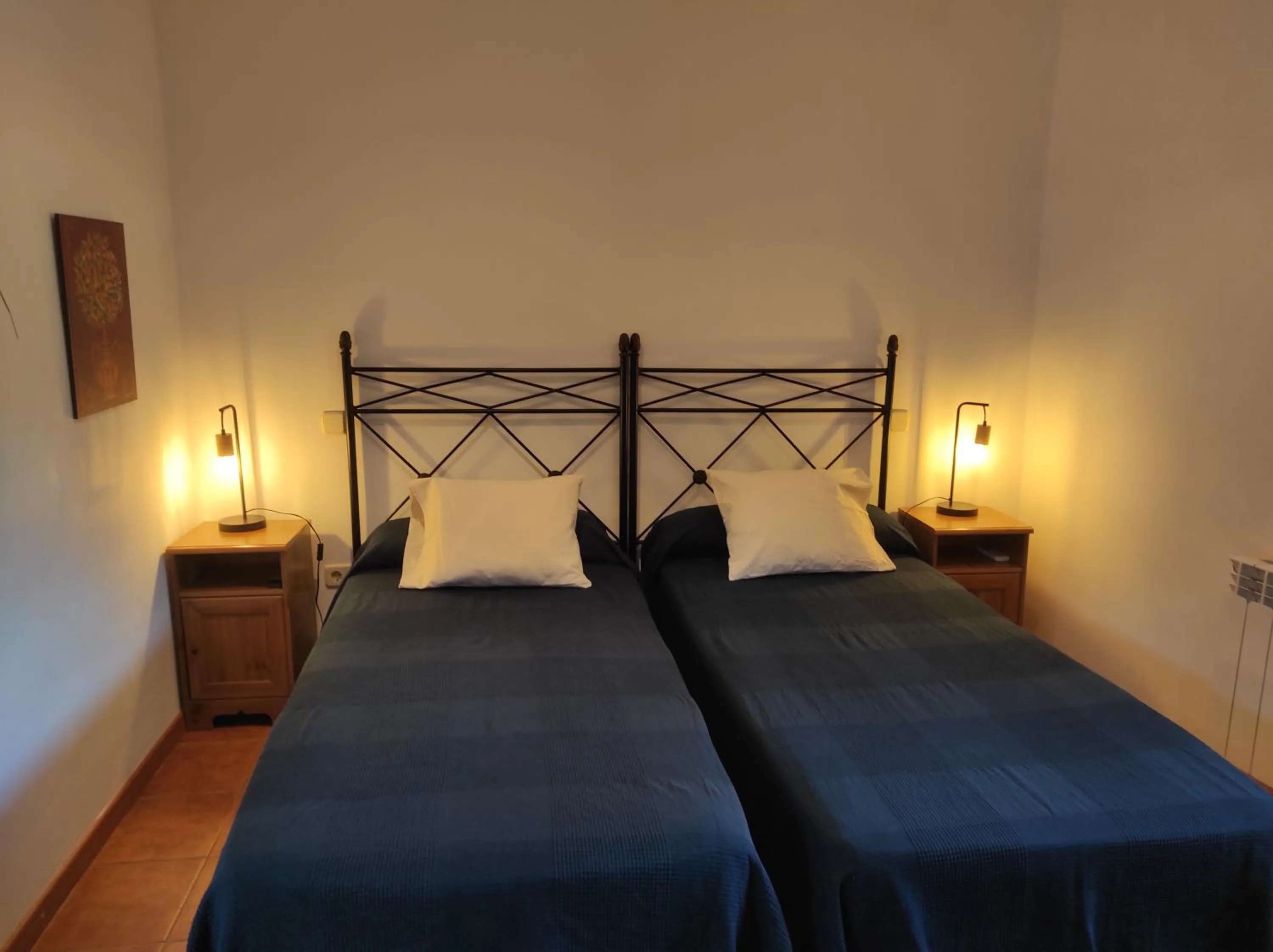 Bed in Hotel Rural El Arca de Noé