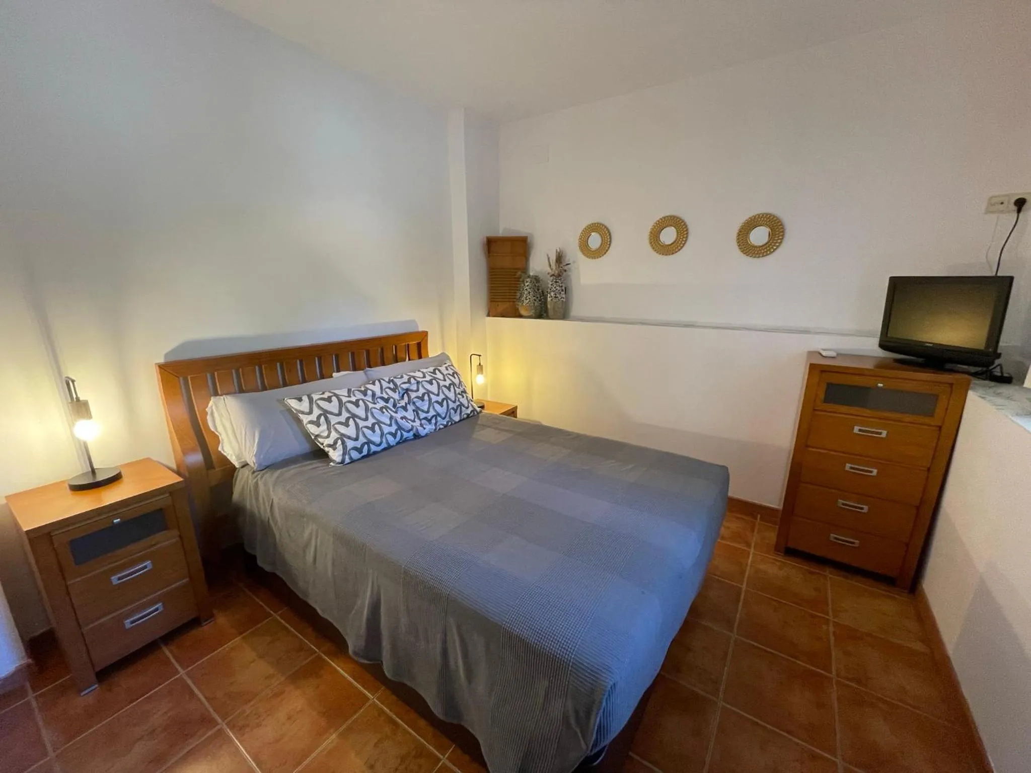 Bed in Hotel Rural El Arca de Noé