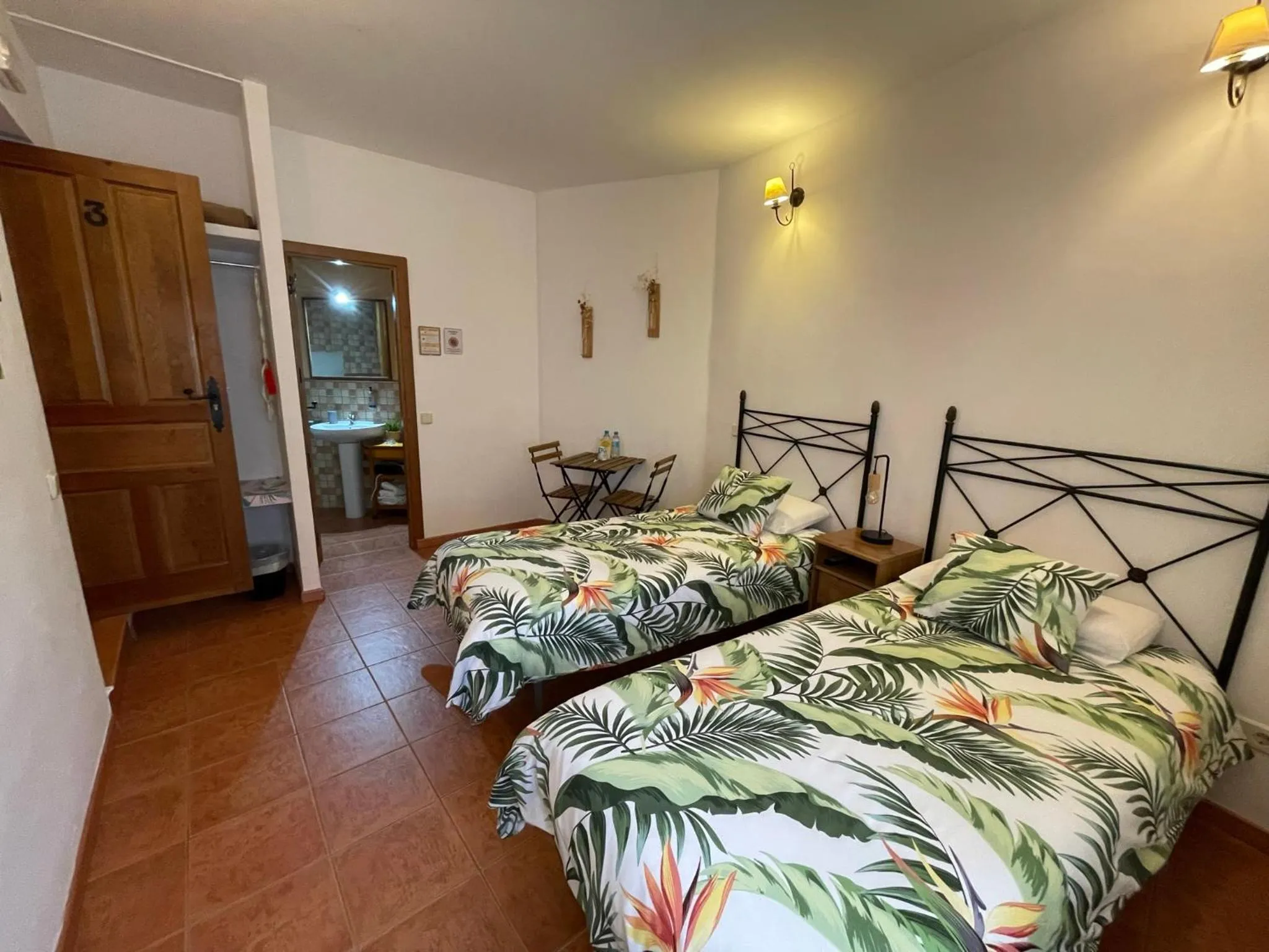 Bed in Hotel Rural El Arca de Noé