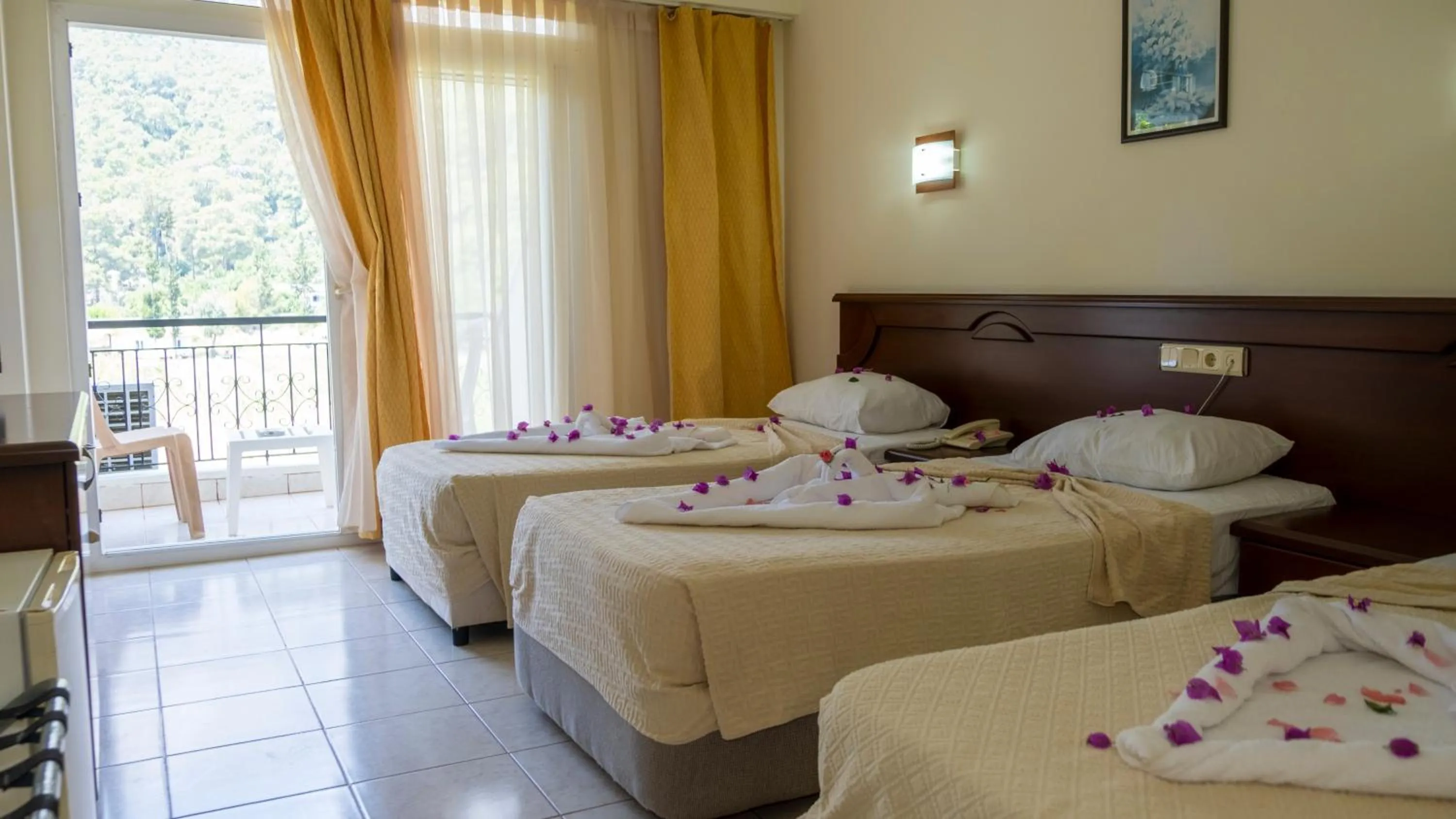 Bed in Imeros Hotel Beldibi