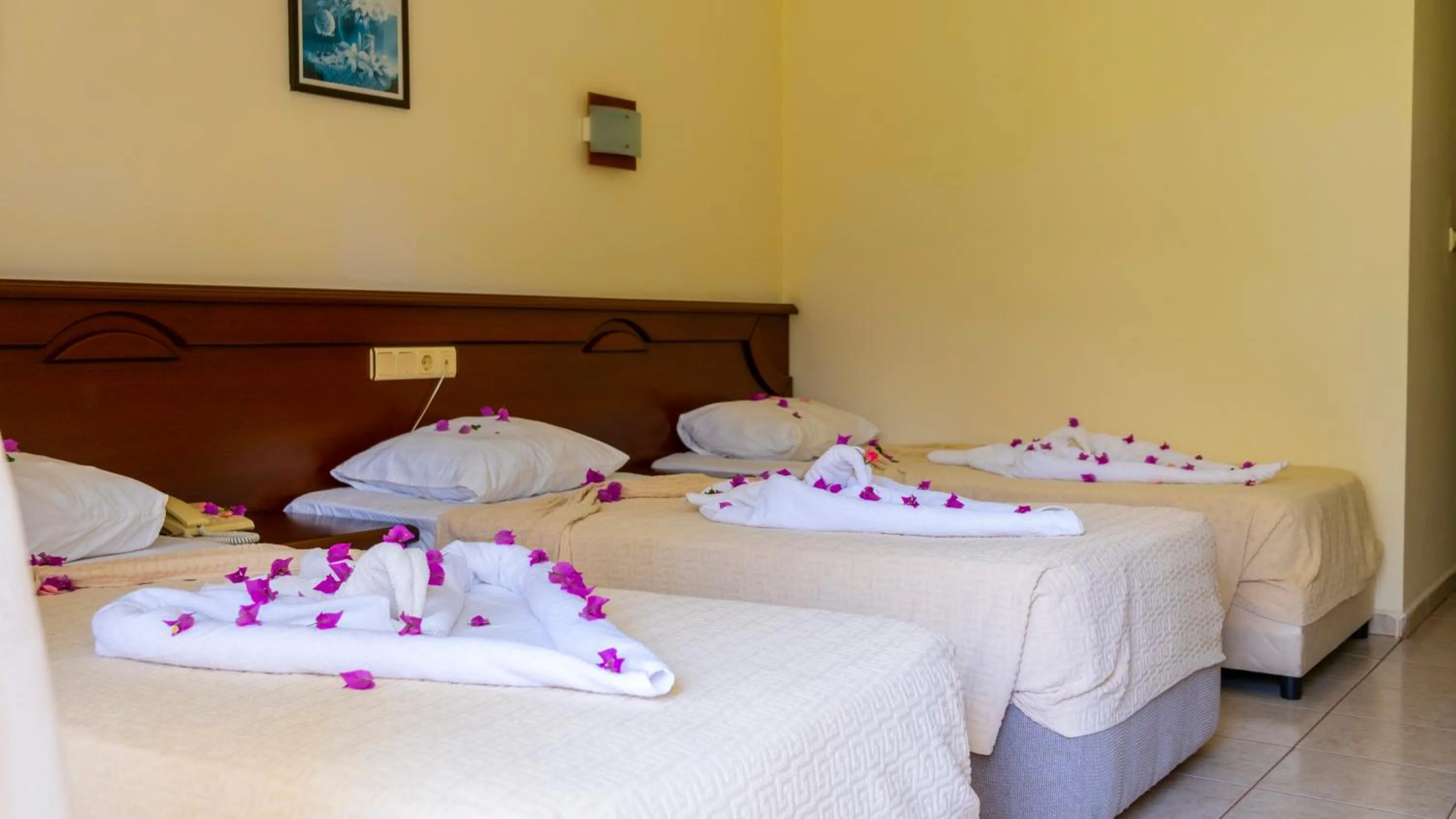 Bed in Imeros Hotel Beldibi