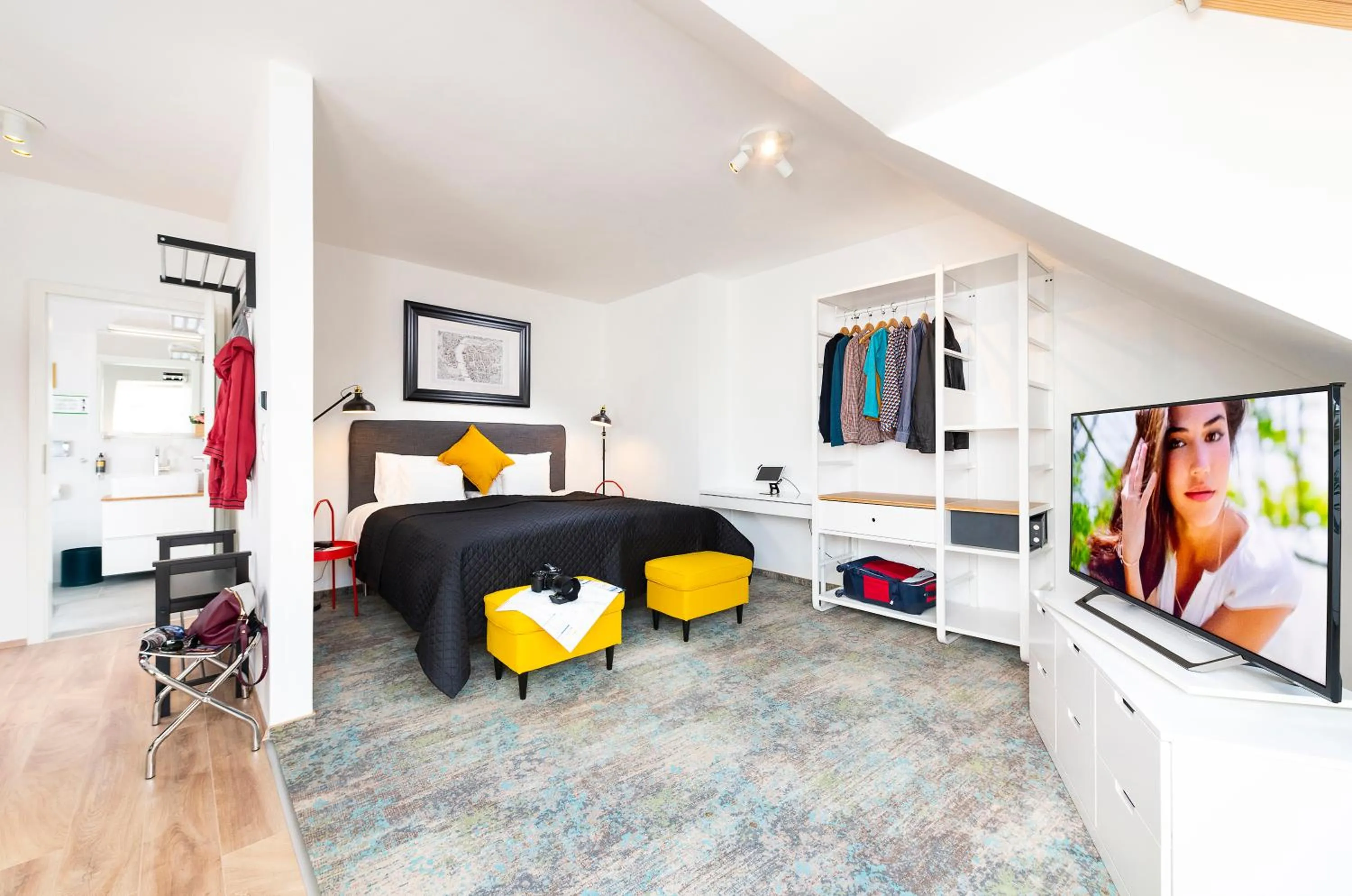 Bed in Bo33 Hotel Family & Suites