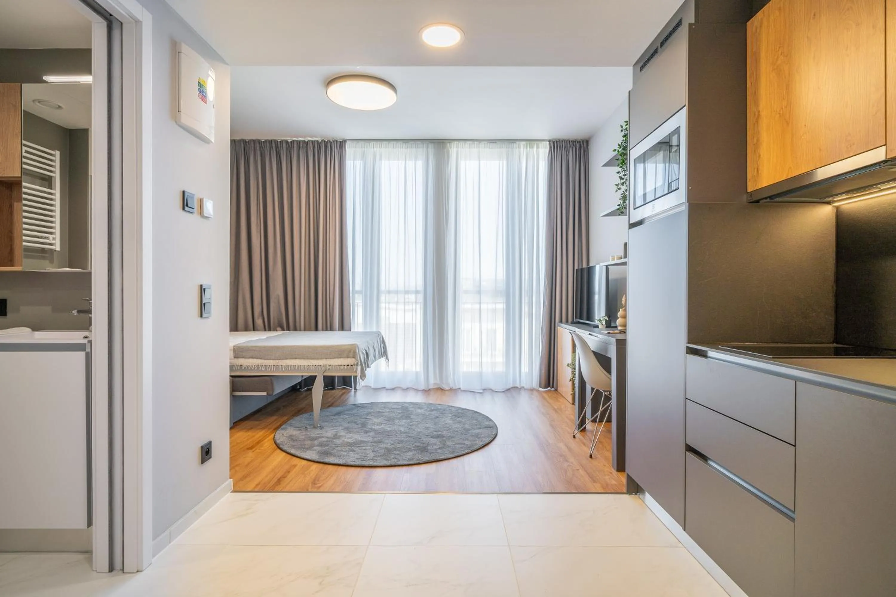 Seating area, Bed in City Pop 2Night Prague - Self check-in