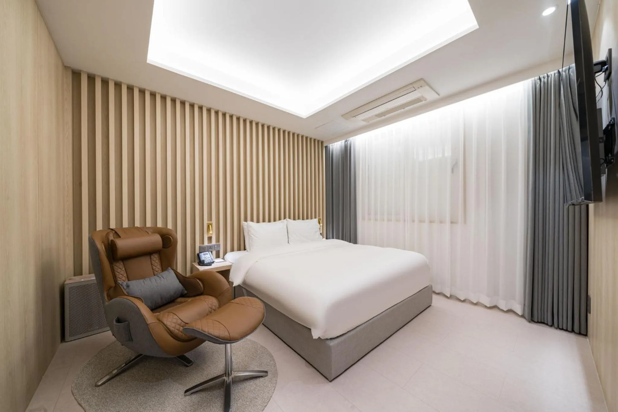 Bed in Hound Hotel Gwangju Cheomdan