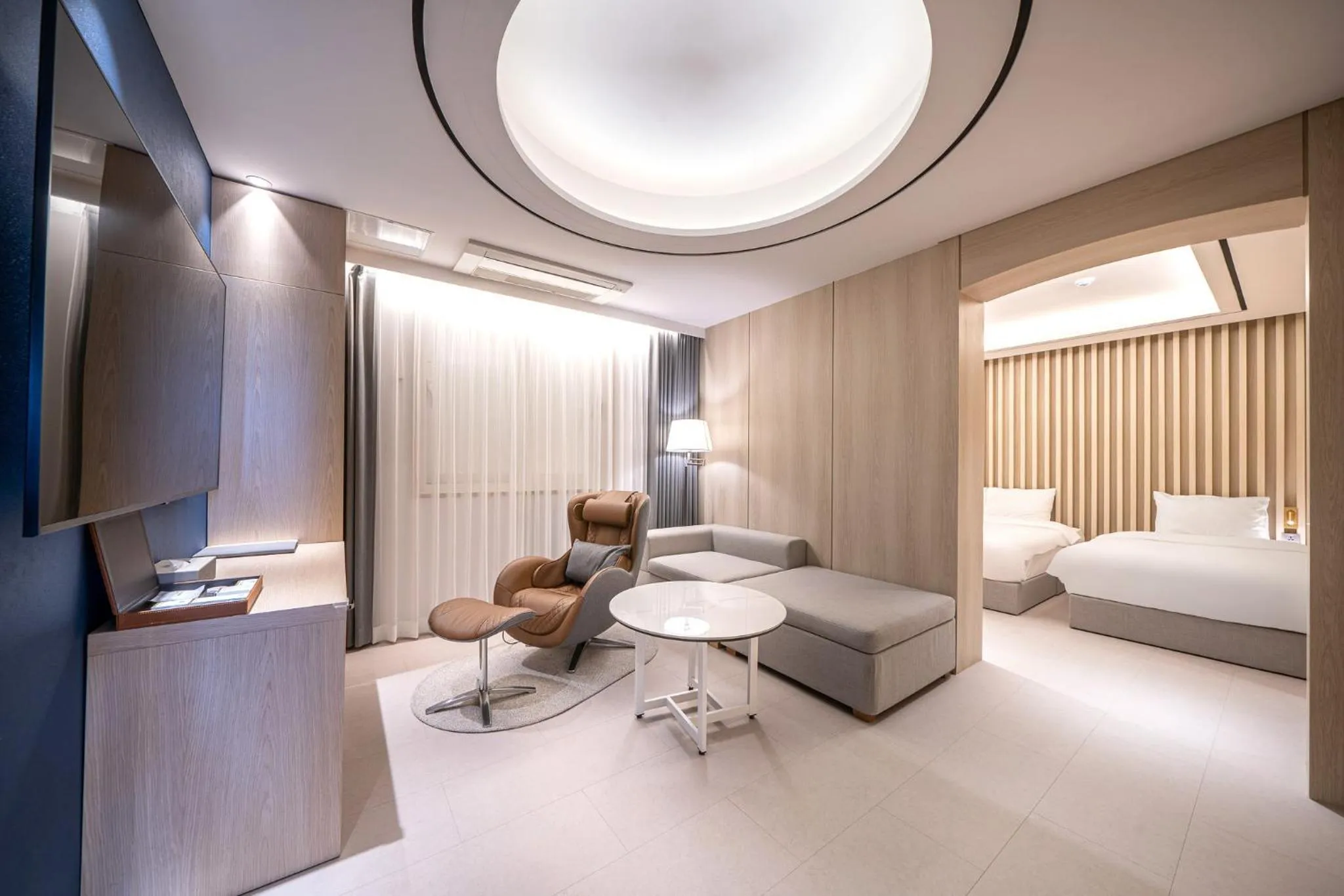 Bed in Hound Hotel Gwangju Cheomdan