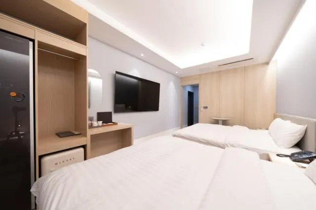 Bed in Hound Hotel Gwangju Cheomdan