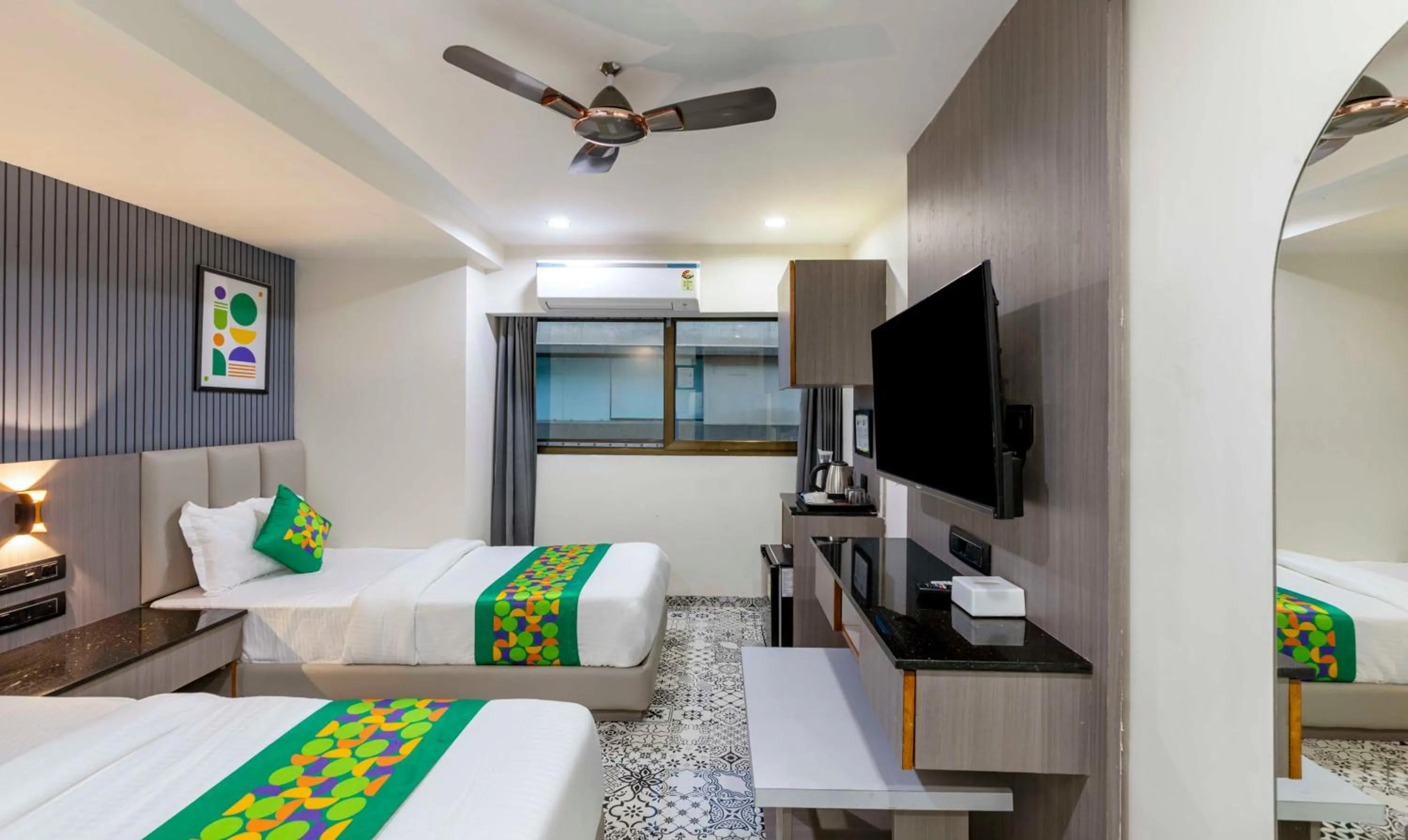 Bedroom, Bed in Treebo KBC