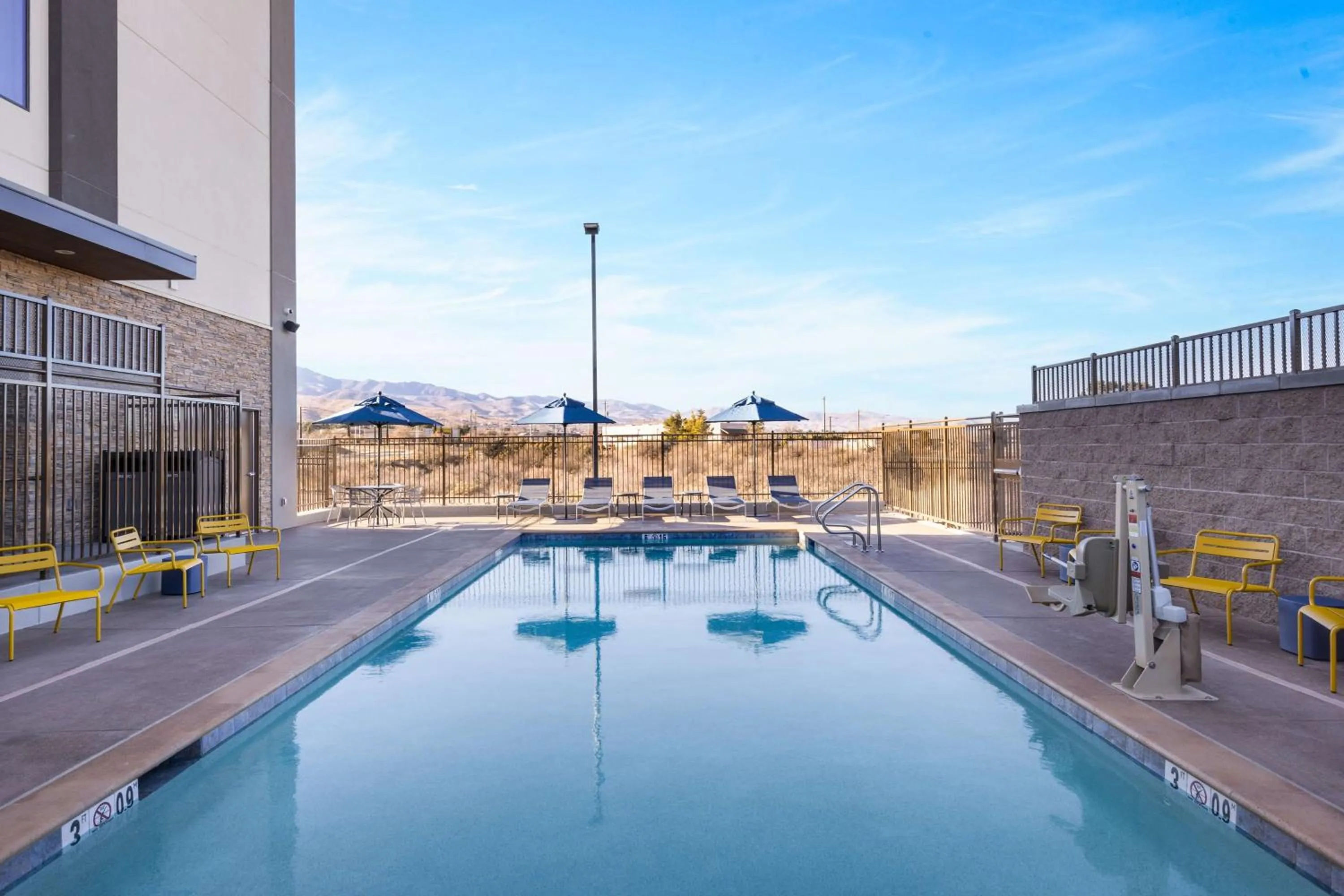 Pool view in Hampton Inn & Suites Cottonwood, Az