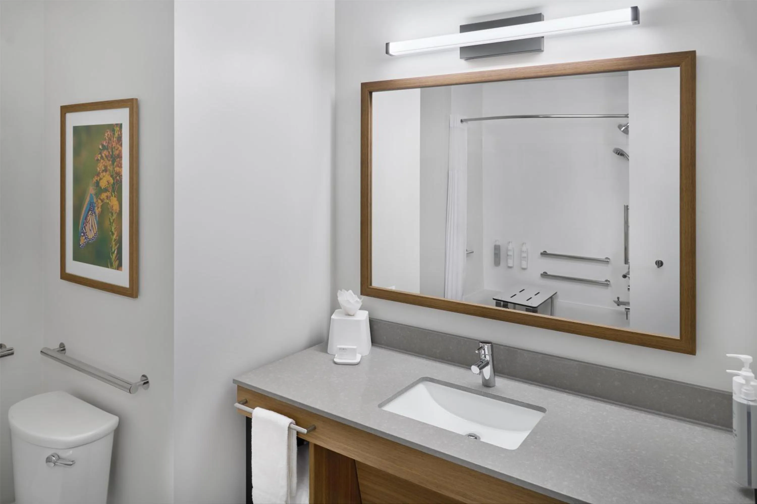 Bathroom in Hampton Inn by Hilton Lincoln Downtown