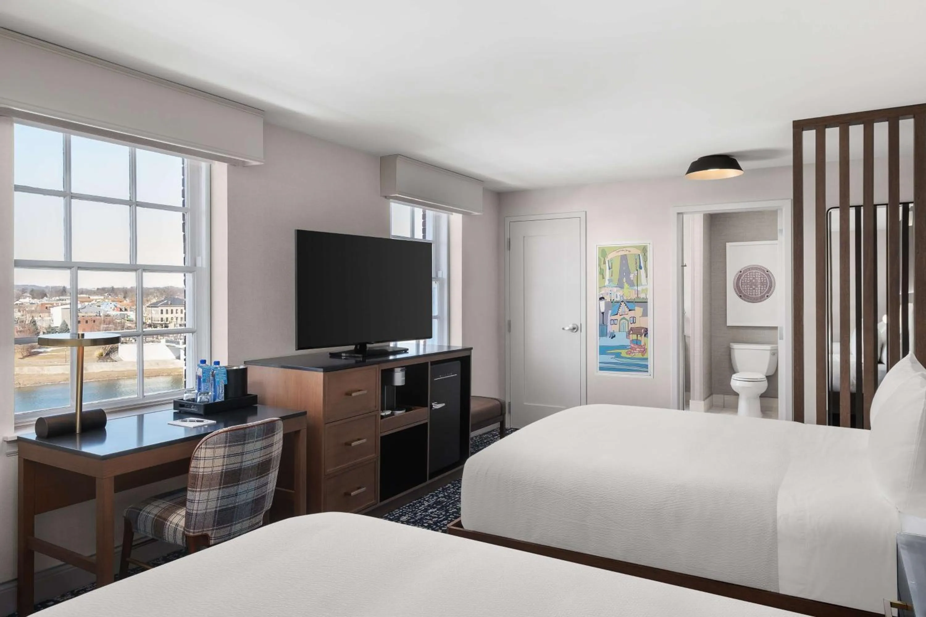 Bed in The Well House Hamilton, Tapestry Collection By Hilton