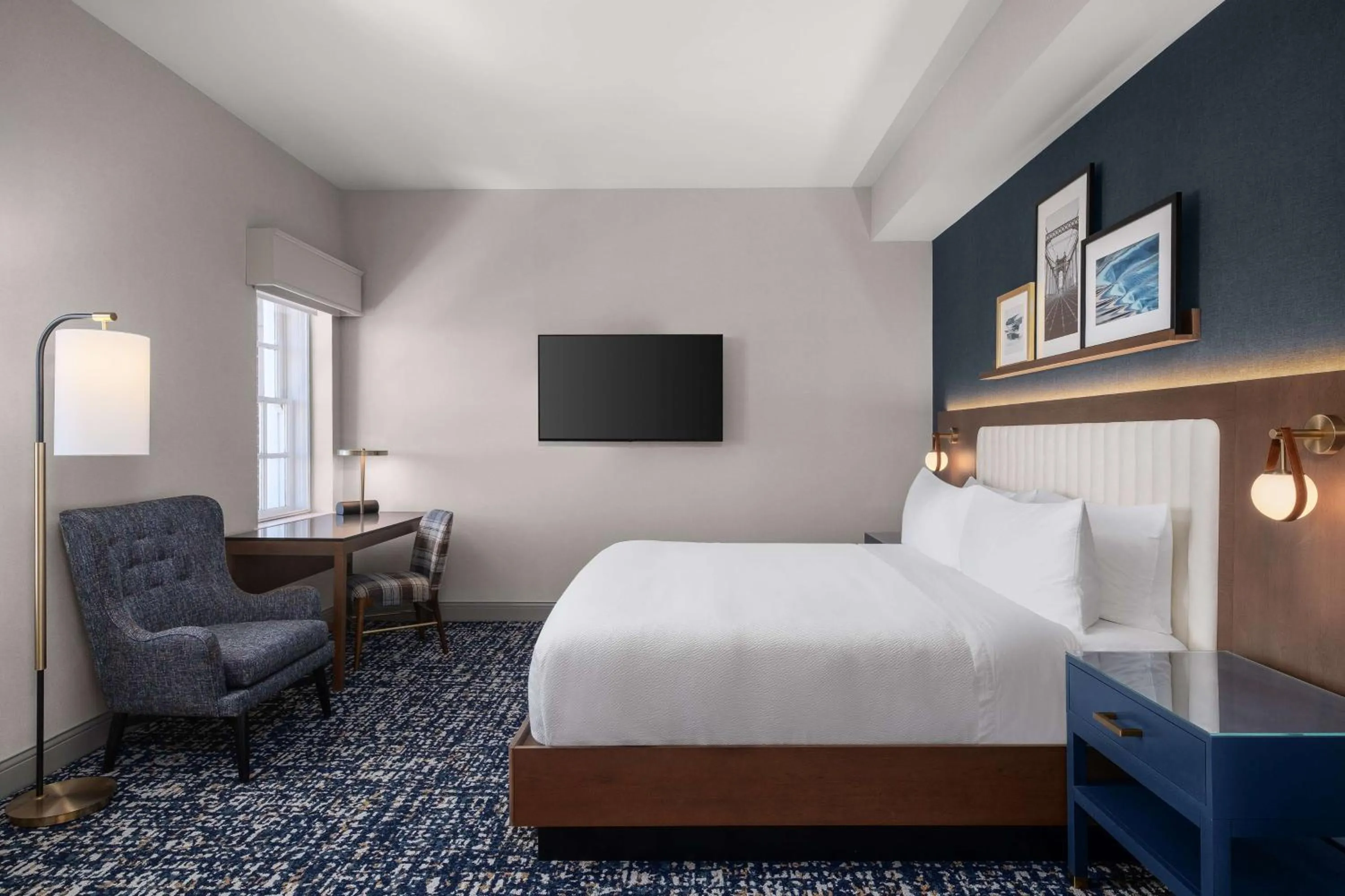 Bed in The Well House Hamilton, Tapestry Collection By Hilton